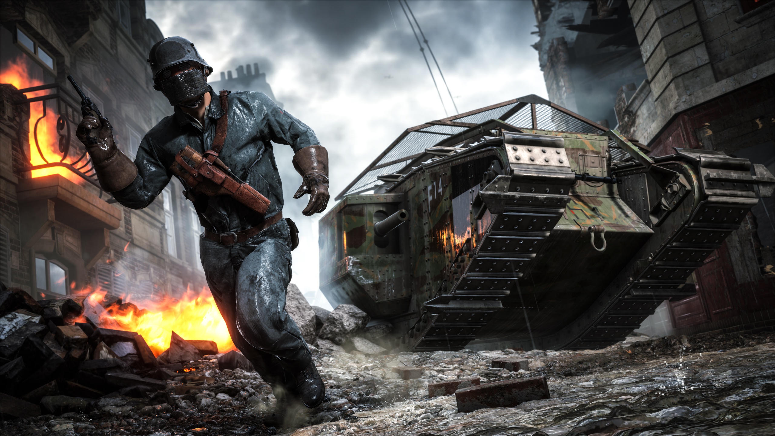 Baixe gratuitamente a imagem Campo De Batalha, Soldado, Tanque, Videogame, Battlefield 1 na área de trabalho do seu PC