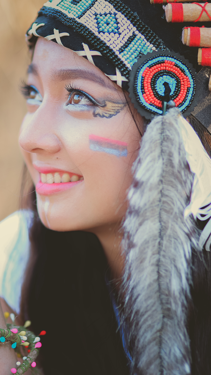 Download mobile wallpaper Women, Native American for free.