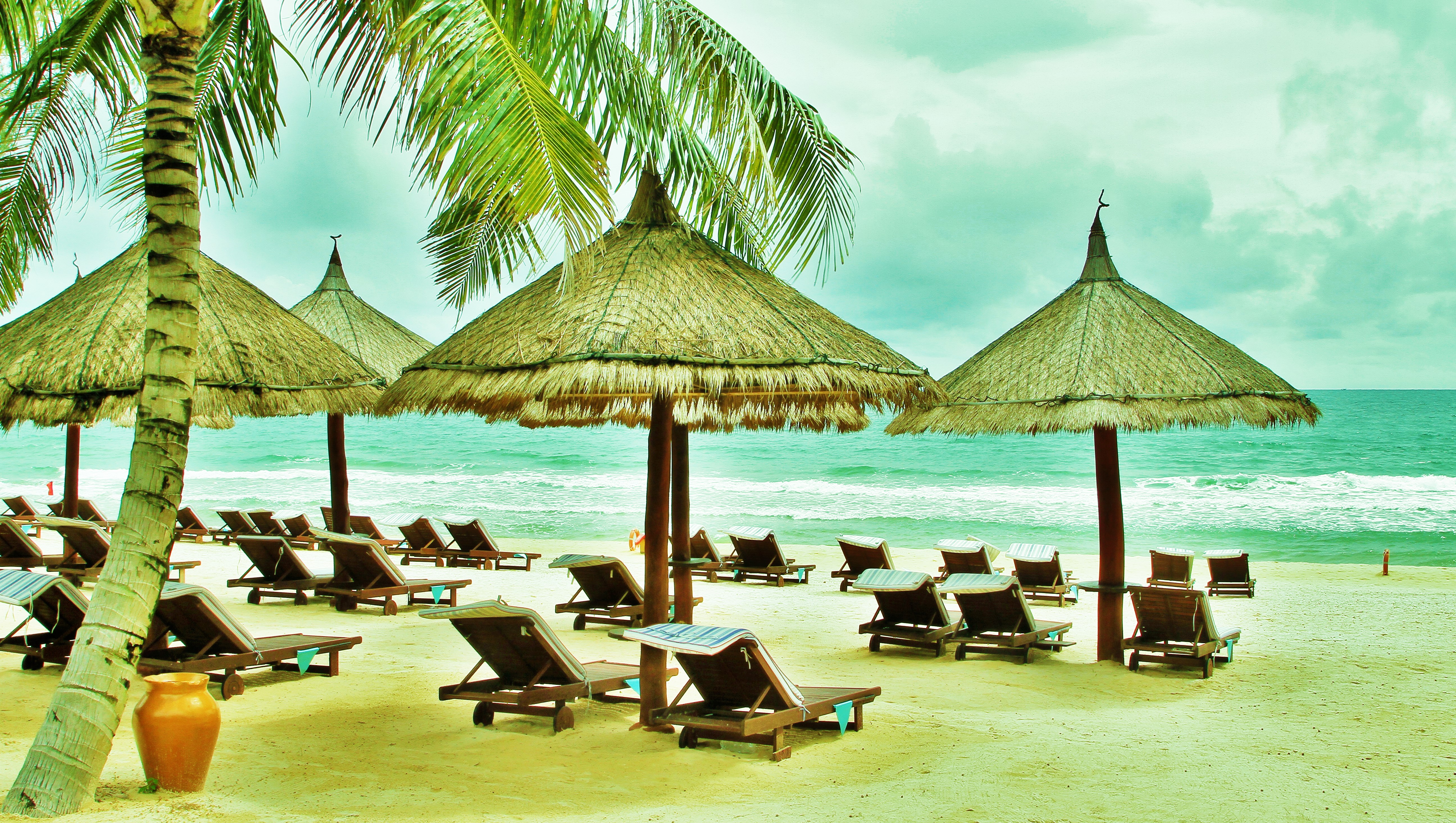 Free download wallpaper Beach, Chair, Holiday, Earth, Tropical, Photography on your PC desktop
