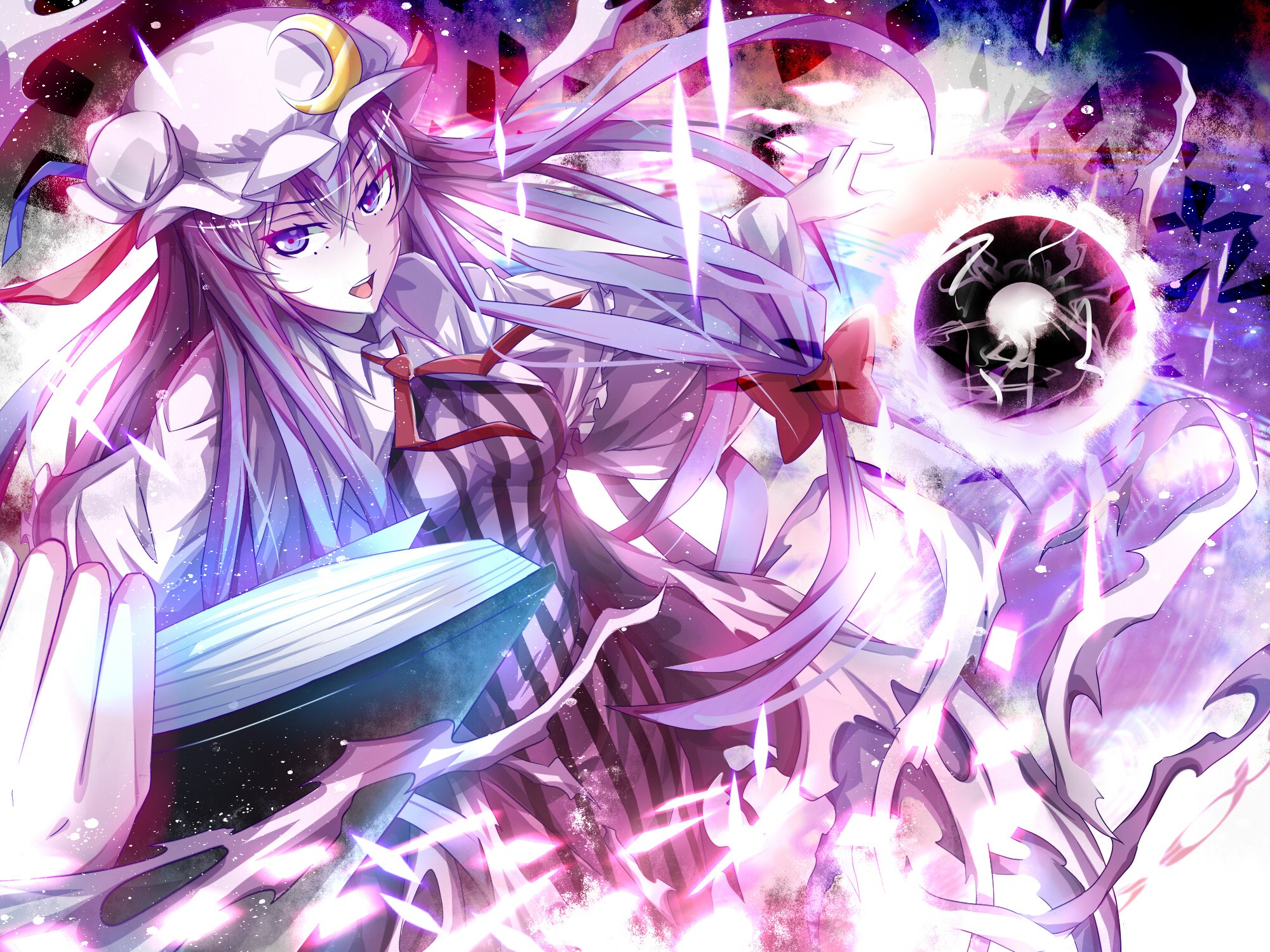Download mobile wallpaper Patchouli Knowledge, Touhou, Anime for free.