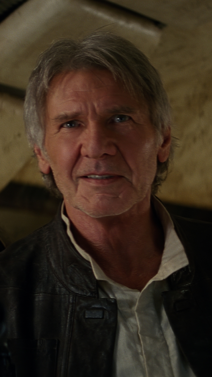 Download mobile wallpaper Star Wars, Harrison Ford, Movie, Han Solo, Star Wars Episode Vii: The Force Awakens for free.