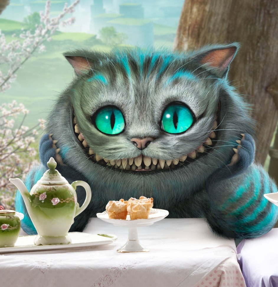 Download mobile wallpaper Animals, Cats, Alice In Wonderland, Cinema for free.