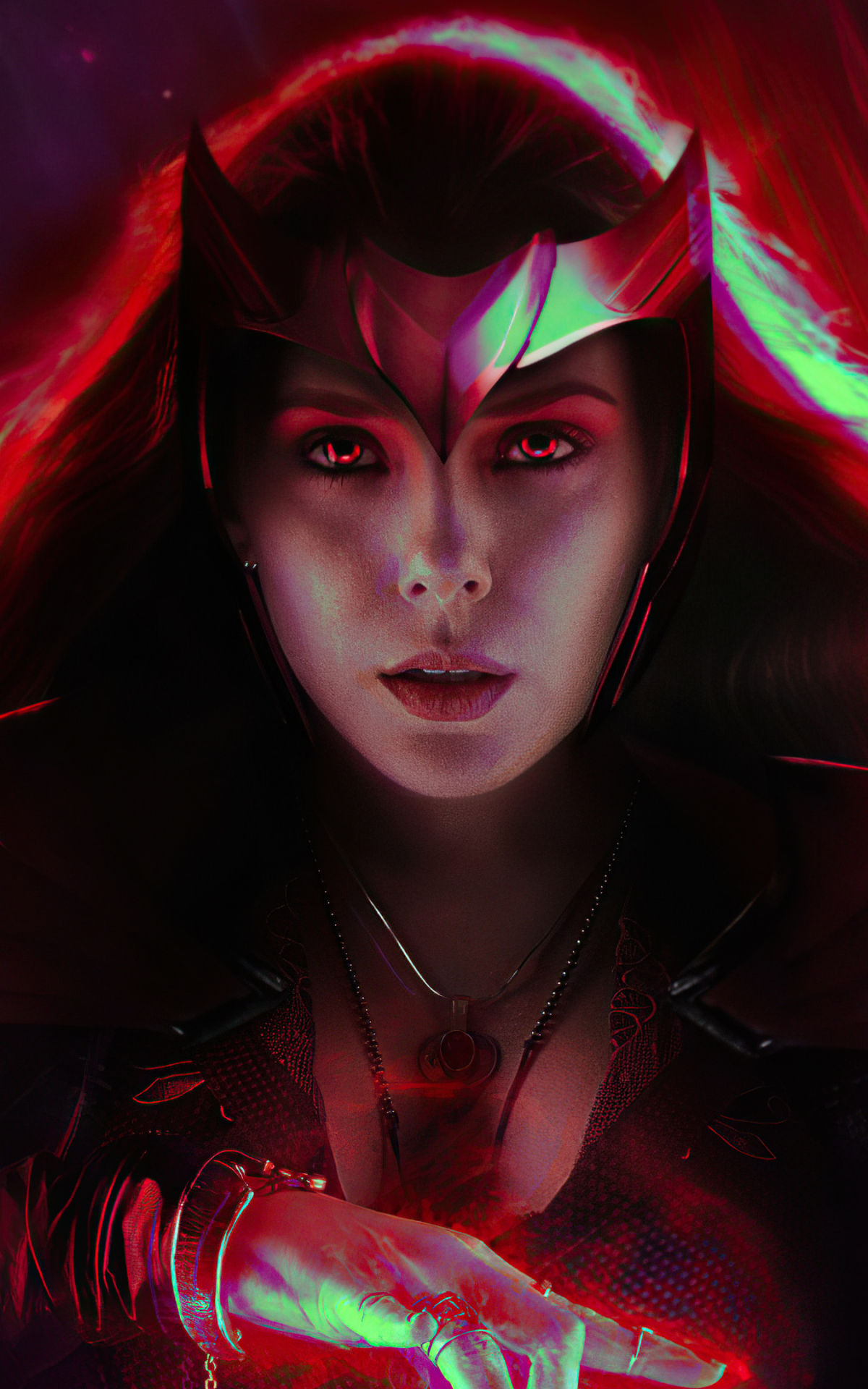 Download mobile wallpaper Tv Show, Scarlet Witch, Wanda Maximoff, Elizabeth Olsen, Wandavision for free.