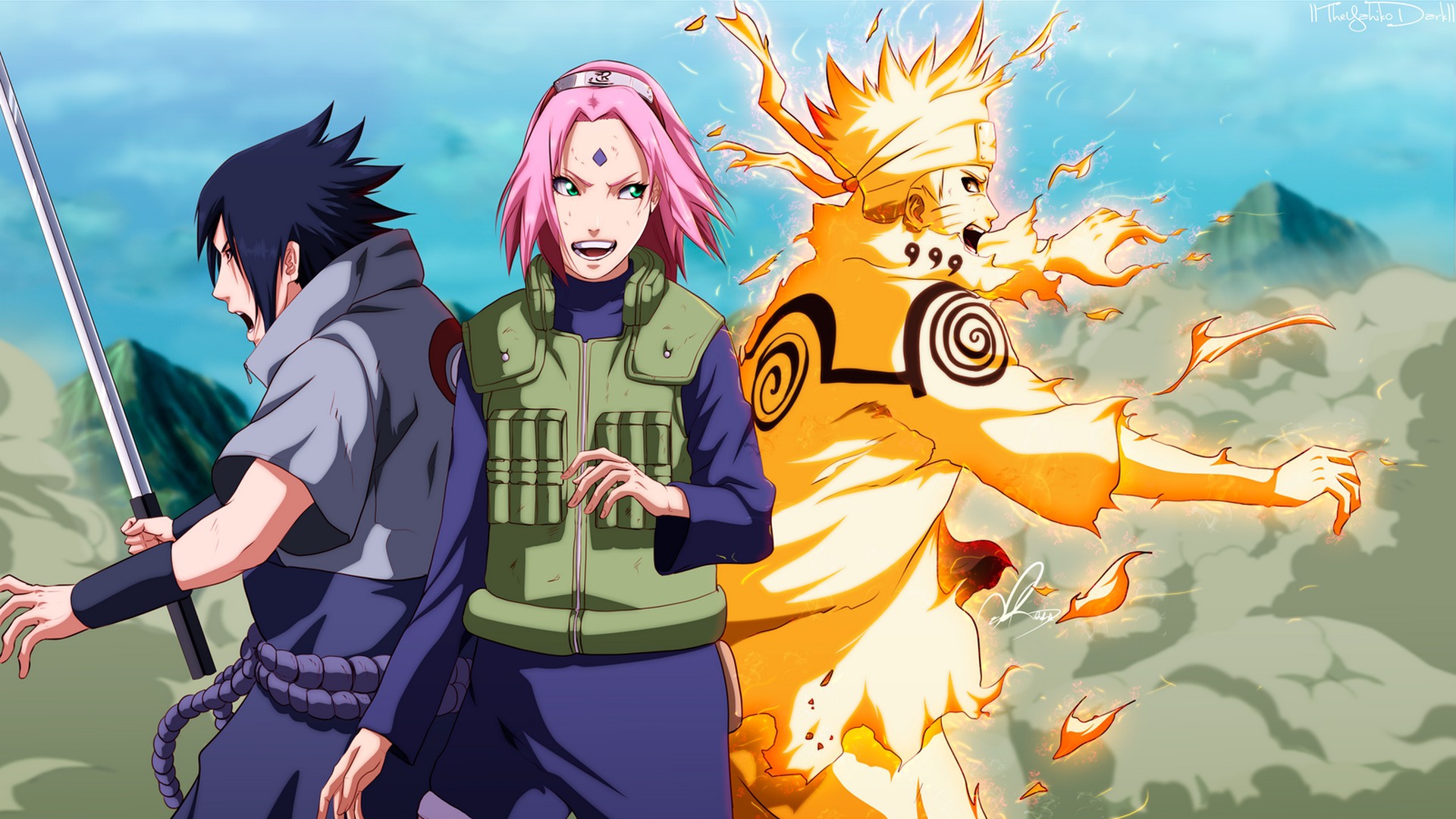 Téléchargez gratuitement l'image Naruto, Animé, Sasuke Uchiwa, Sakura Haruno, Naruto Uzumaki sur le bureau de votre PC