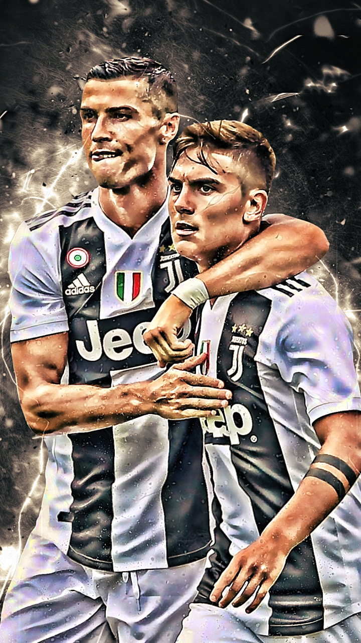 Download mobile wallpaper Sports, Cristiano Ronaldo, Soccer, Juventus F C, Paulo Dybala for free.