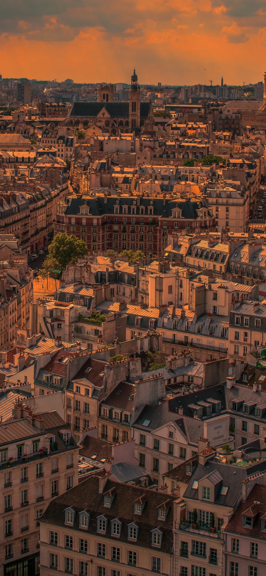Download mobile wallpaper Cities, Sunset, Paris, France, Man Made for free.