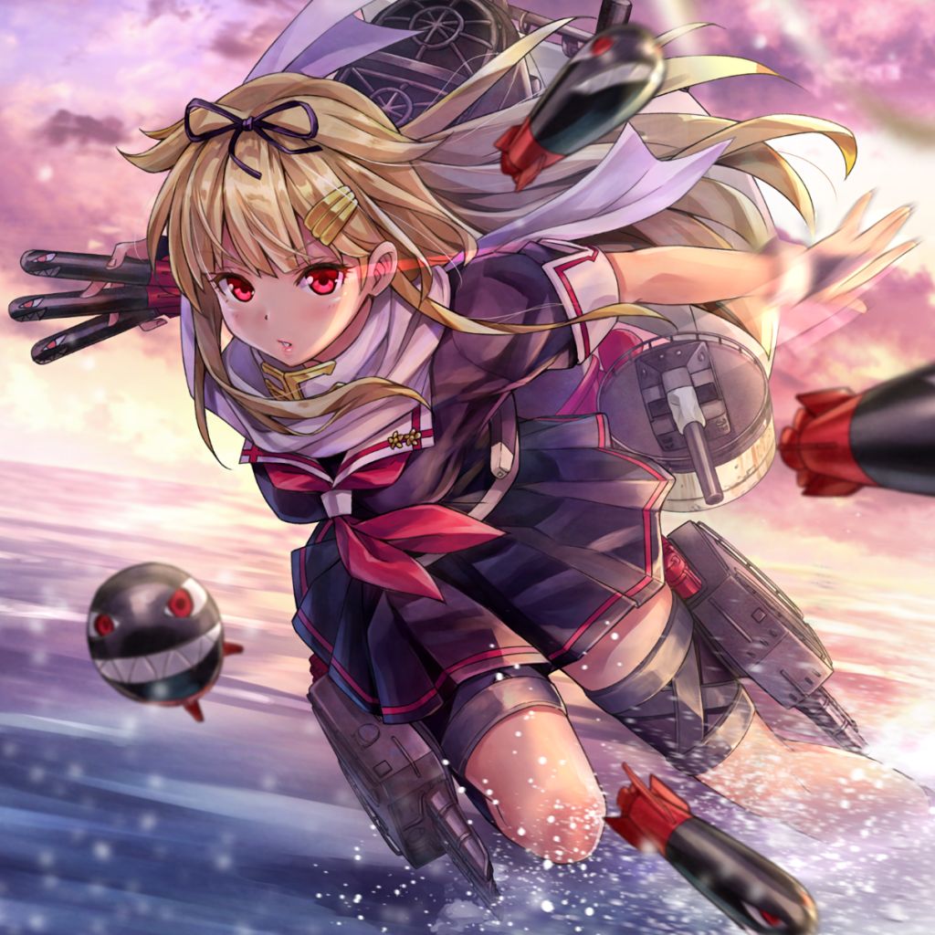 Descarga gratuita de fondo de pantalla para móvil de Animado, Colección Kantai, Yuudachi (Kancolle).