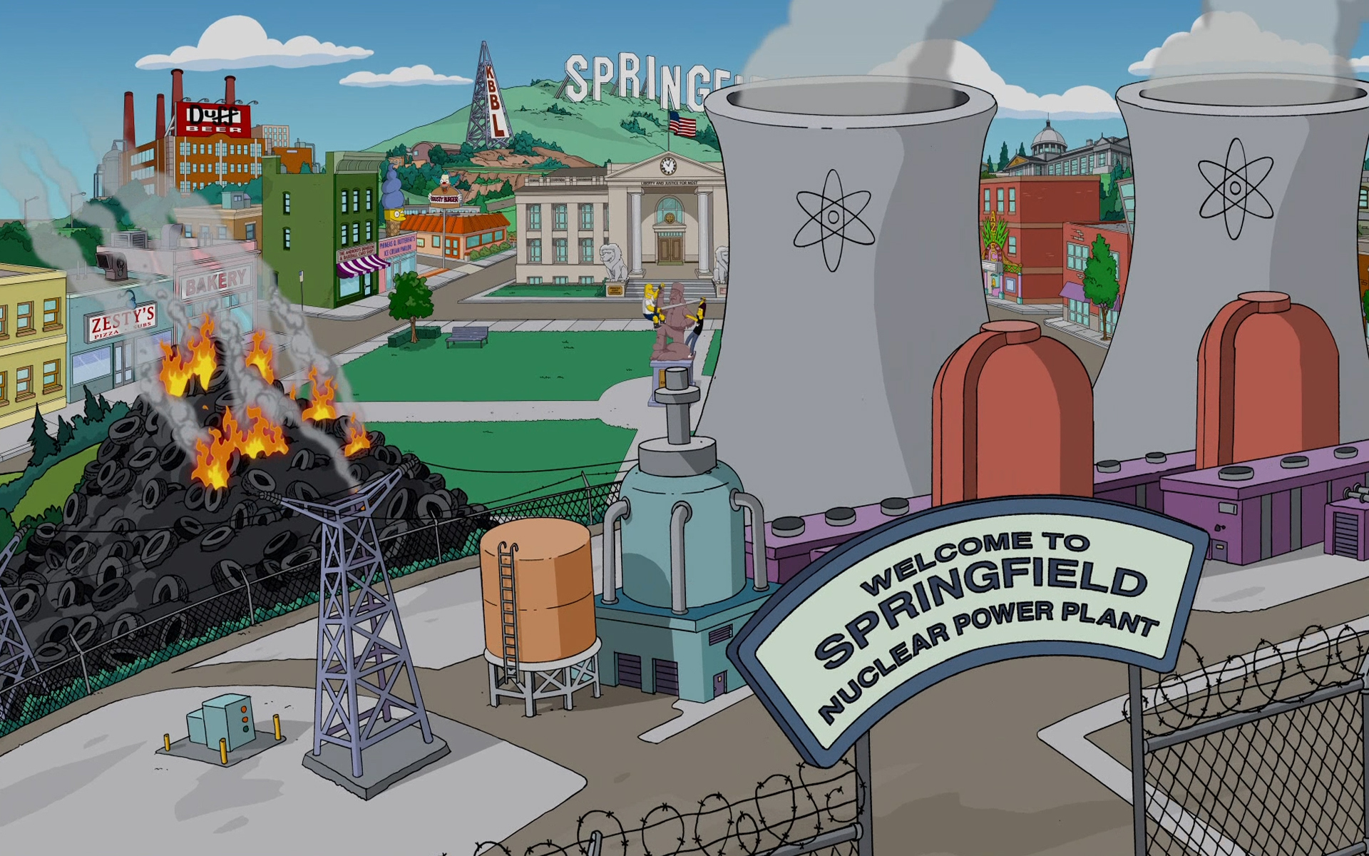 Die besten Springfield (Die Simpsons)-Hintergründe für den Telefonbildschirm