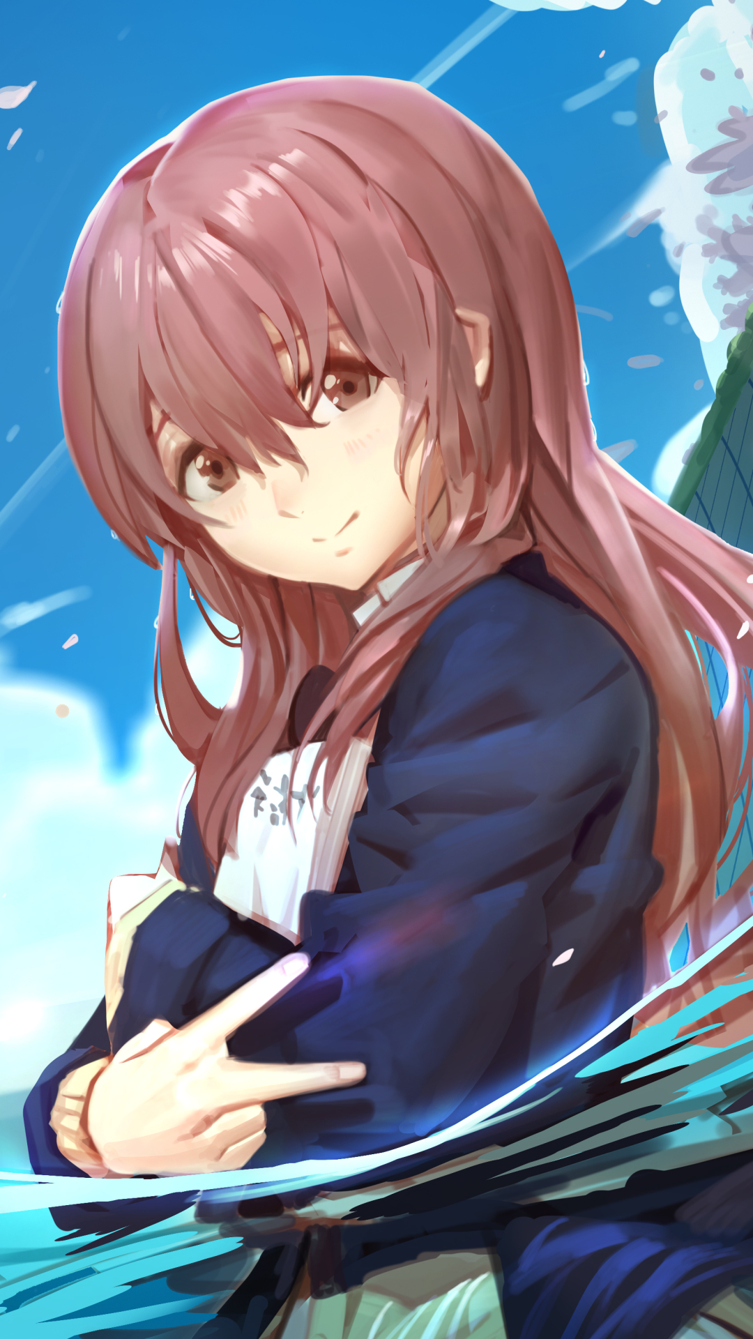 Handy-Wallpaper Animes, Shouko Nishimiya, Koe No Katachi kostenlos herunterladen.