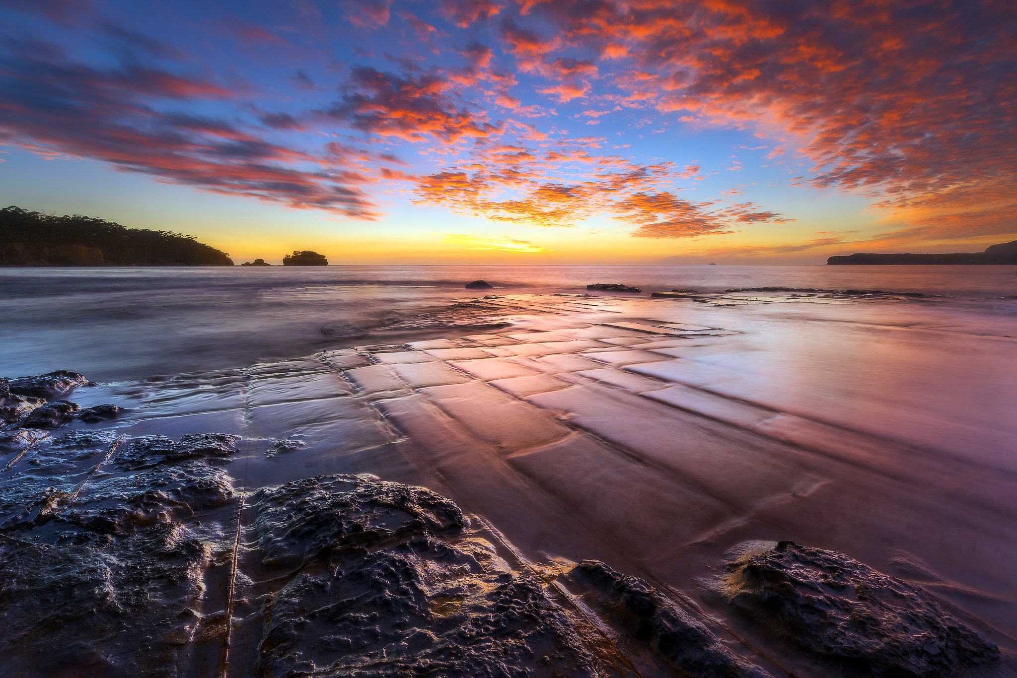 Free download wallpaper Nature, Sunset, Sky, Horizon, Earth, Seascape on your PC desktop