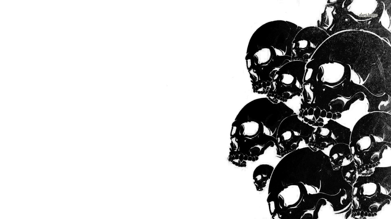 Download mobile wallpaper Dark, Skull for free.