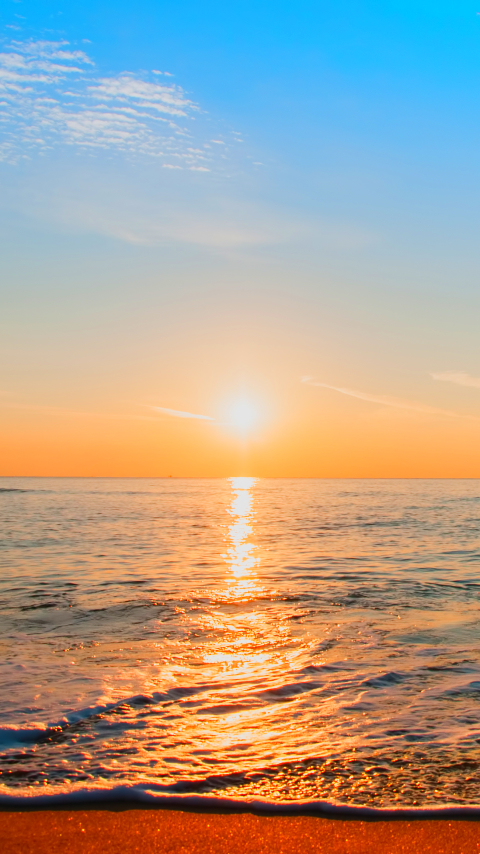 Descarga gratuita de fondo de pantalla para móvil de Naturaleza, Cielo, Amanecer, Horizonte, Océano, Tierra/naturaleza.