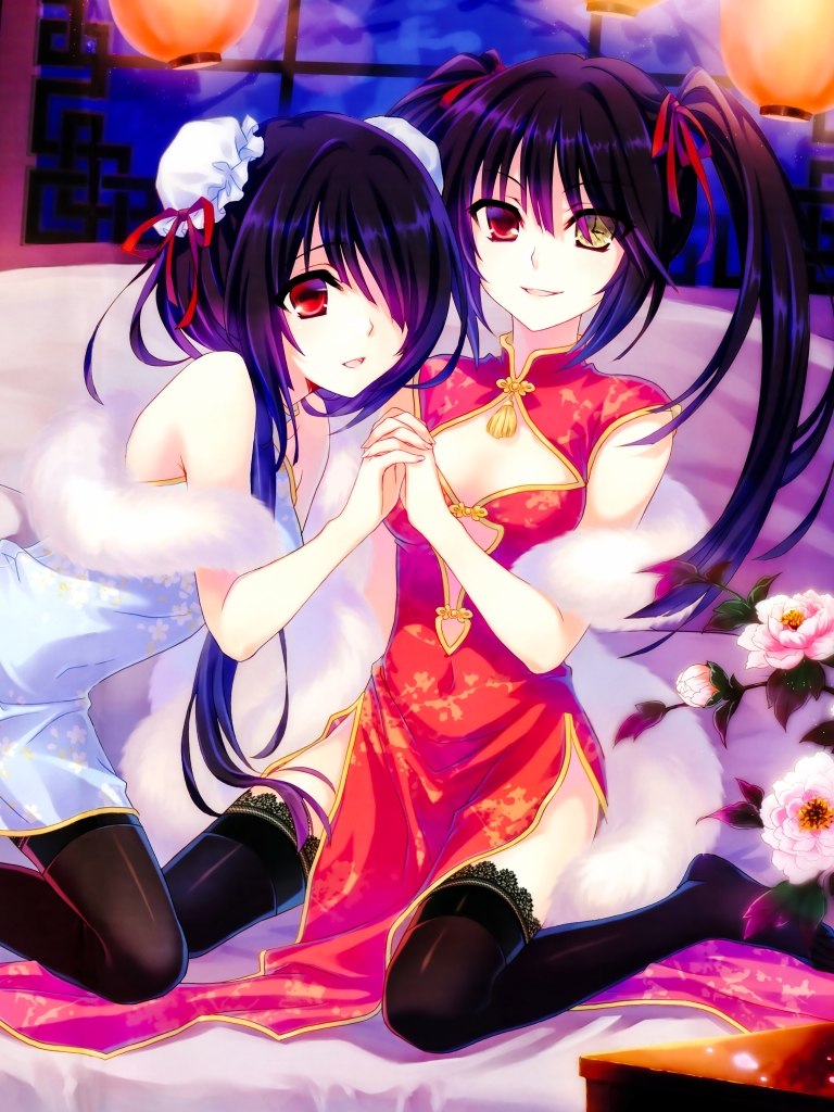 Handy-Wallpaper Animes, Datum A Live, Kurumi Tokisaki kostenlos herunterladen.