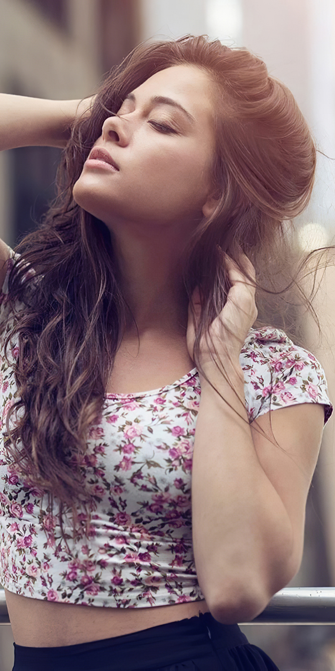 Download mobile wallpaper Mood, Brunette, Model, Women, Depth Of Field for free.