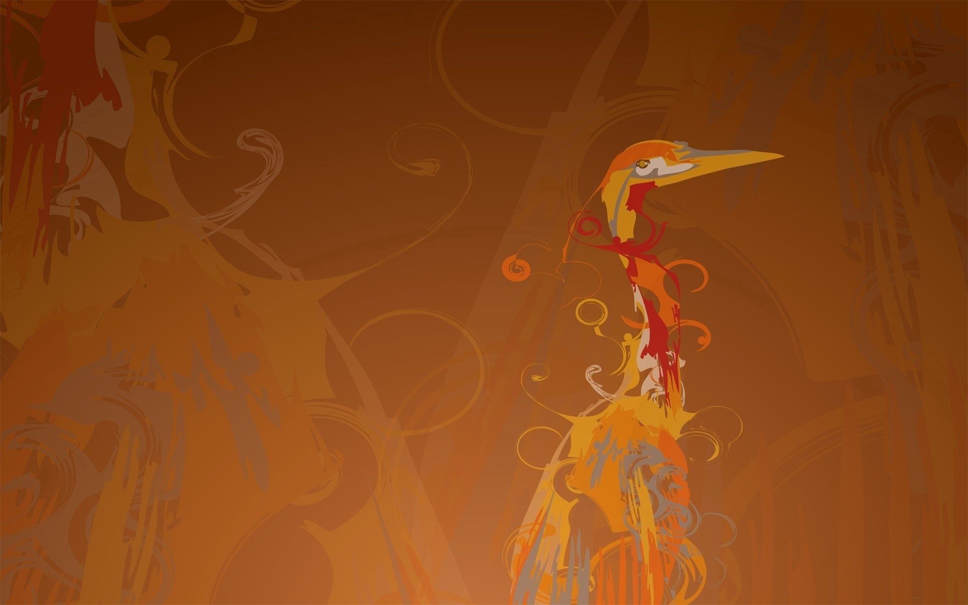 Free download wallpaper Bird, Paint, Picture, Drawing, Abstract on your PC desktop