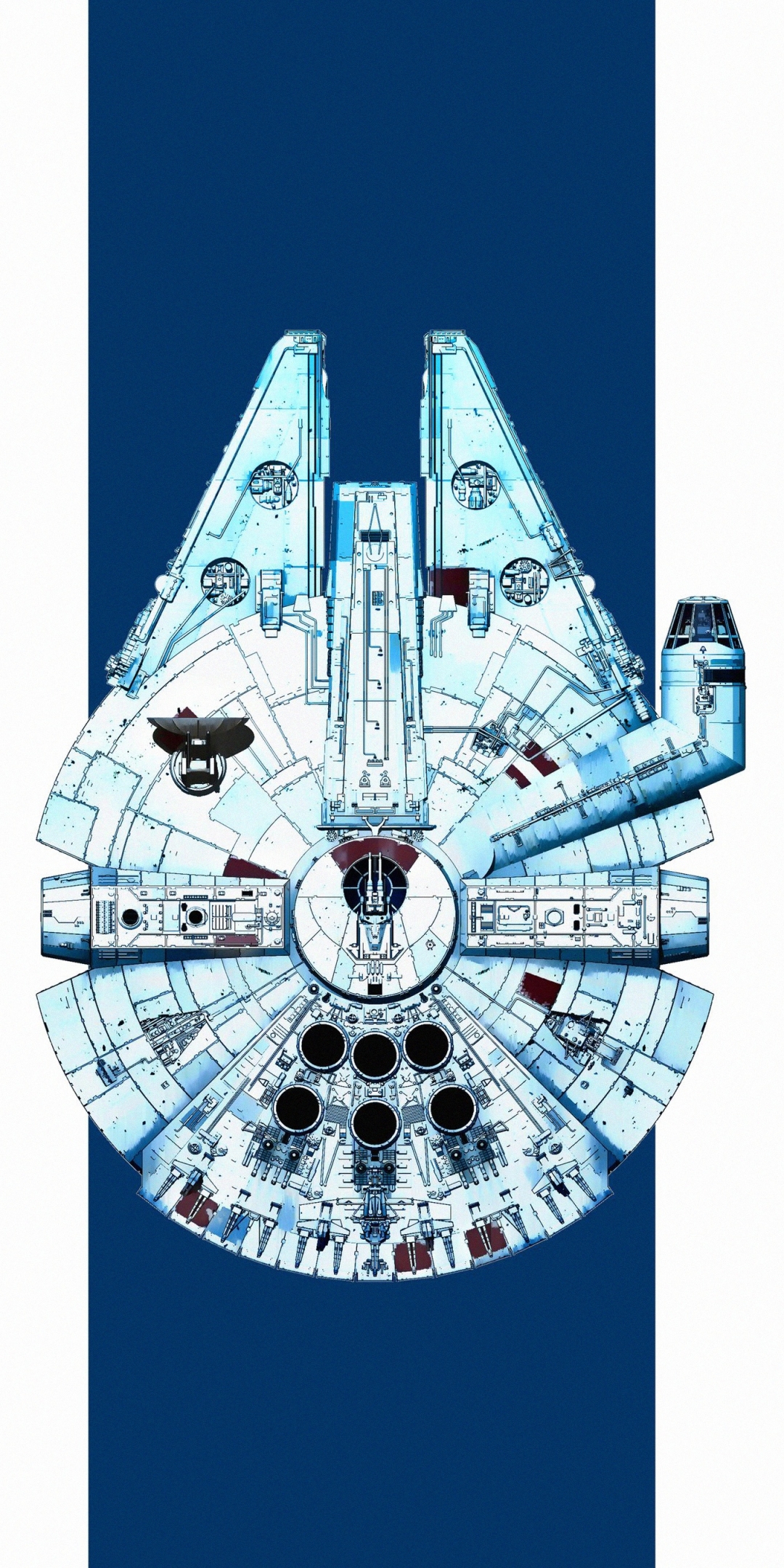 Download mobile wallpaper Star Wars, Sci Fi, Spaceship, Minimalist, Millennium Falcon for free.
