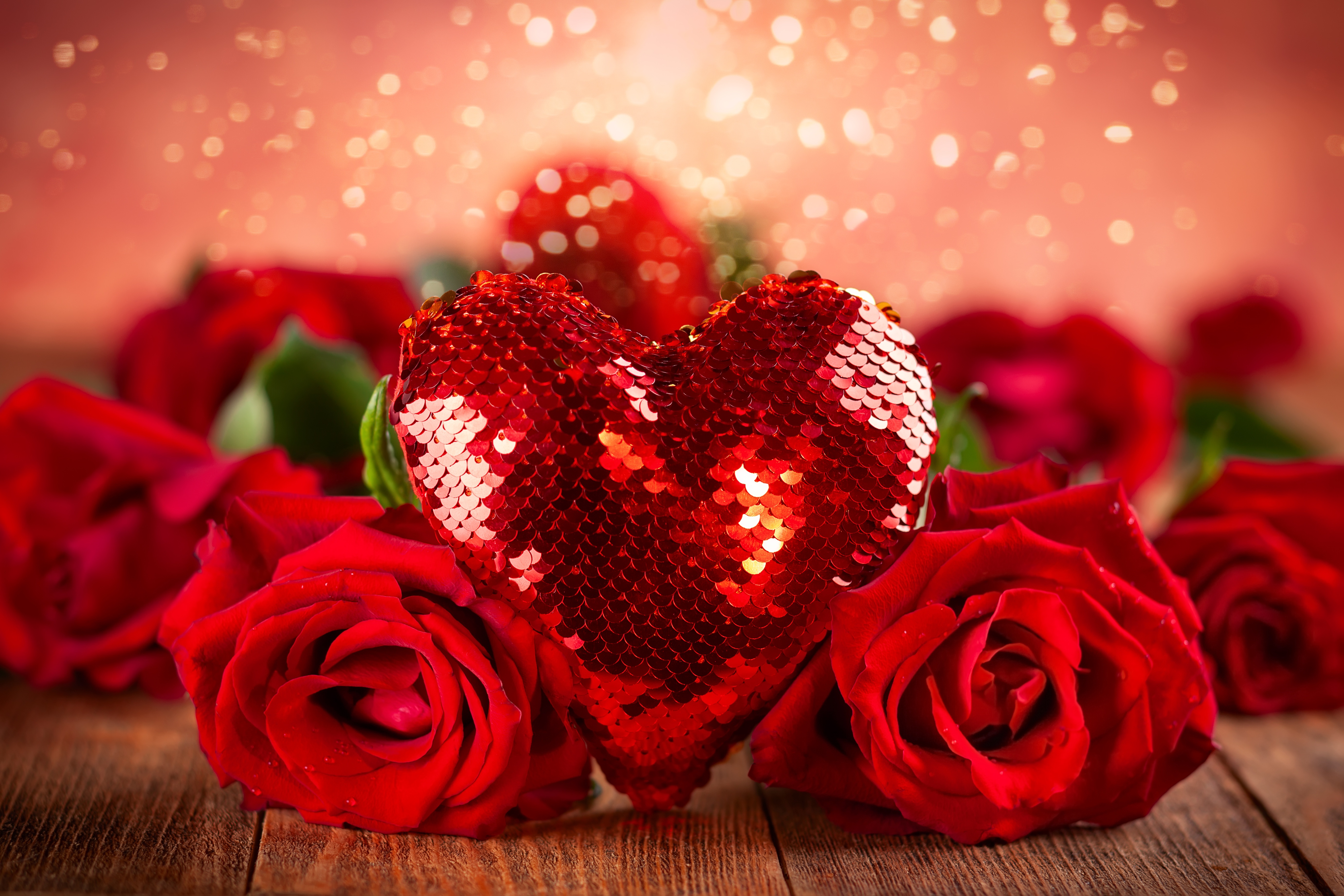 Скачать обои бесплатно Цветок, Роза, Сердце, Красная Роза, День Святого Валентина, Праздничные, Красный Цветок картинка на рабочий стол ПК