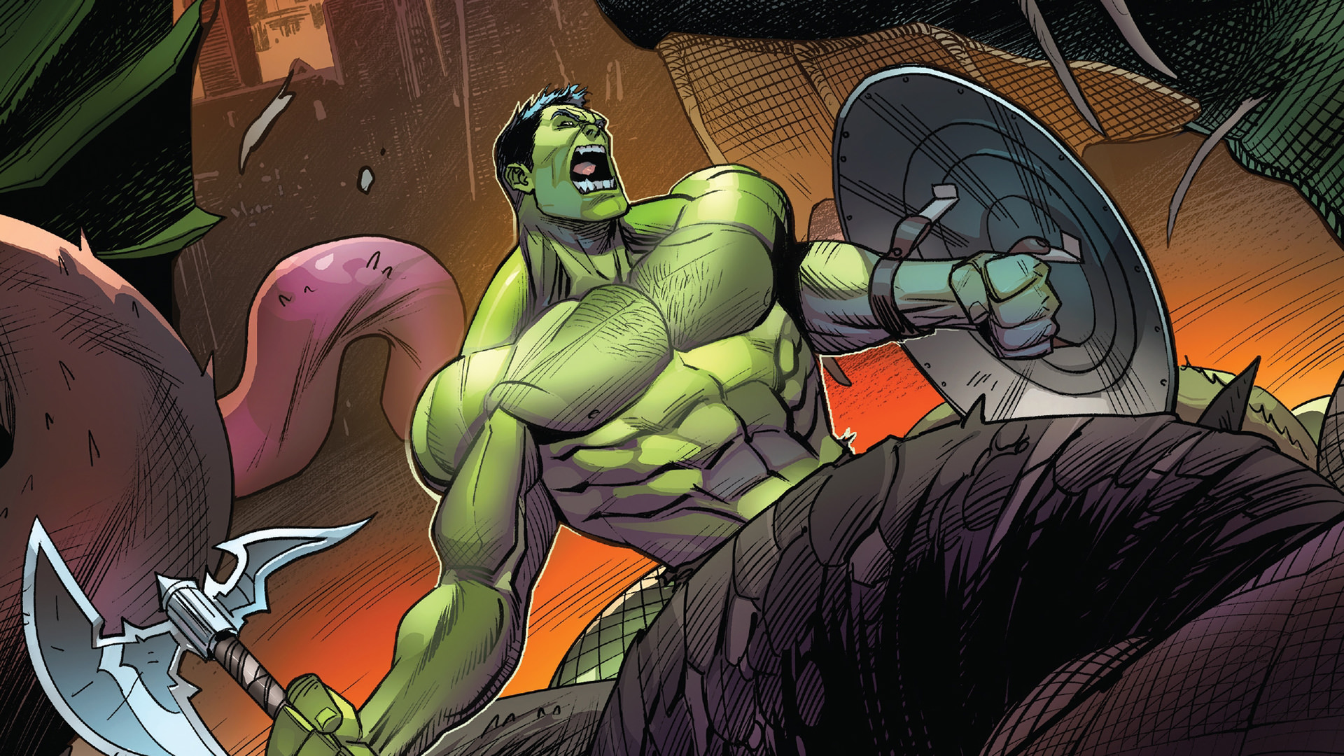 Baixar papel de parede para celular de Pontão, Os Vingadores, História Em Quadrinhos, O Incrível Hulk gratuito.