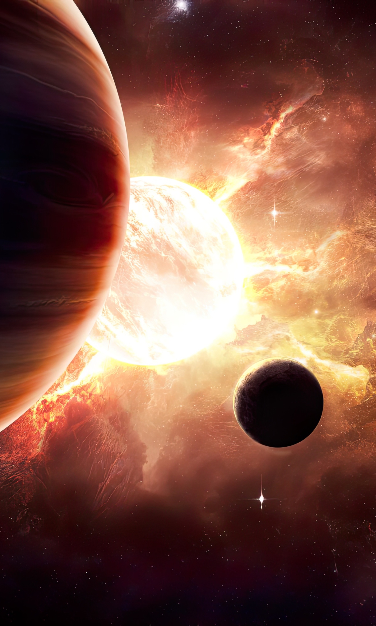 Handy-Wallpaper Planet, Science Fiction, Weltraum kostenlos herunterladen.