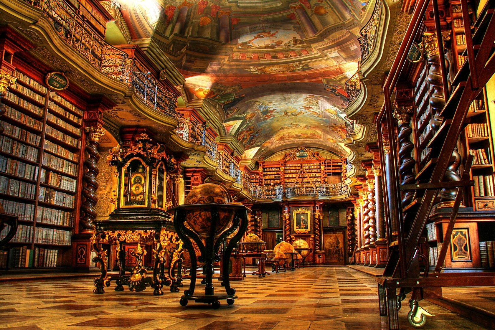 Download mobile wallpaper Interior, Library, Man Made for free.