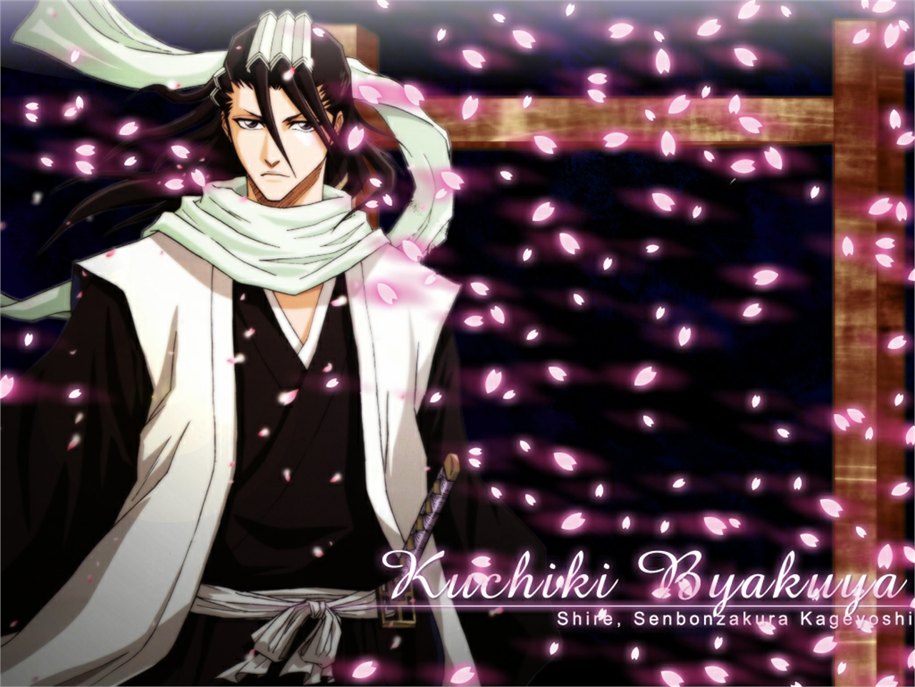 Laden Sie das Bleach, Animes, Byakuya Kuchiki-Bild kostenlos auf Ihren PC-Desktop herunter