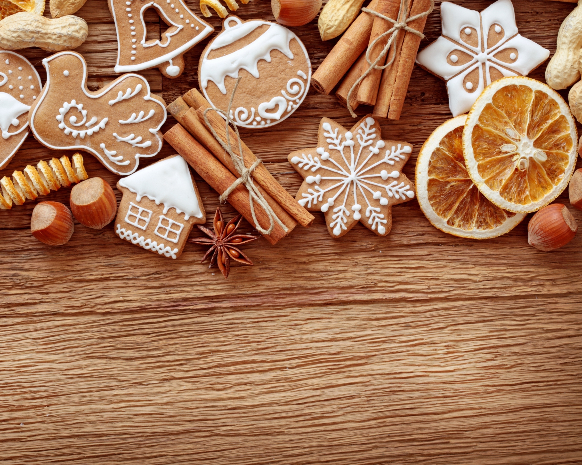 Download mobile wallpaper Cinnamon, Christmas, Holiday, Gingerbread, Cookie, Star Anise for free.