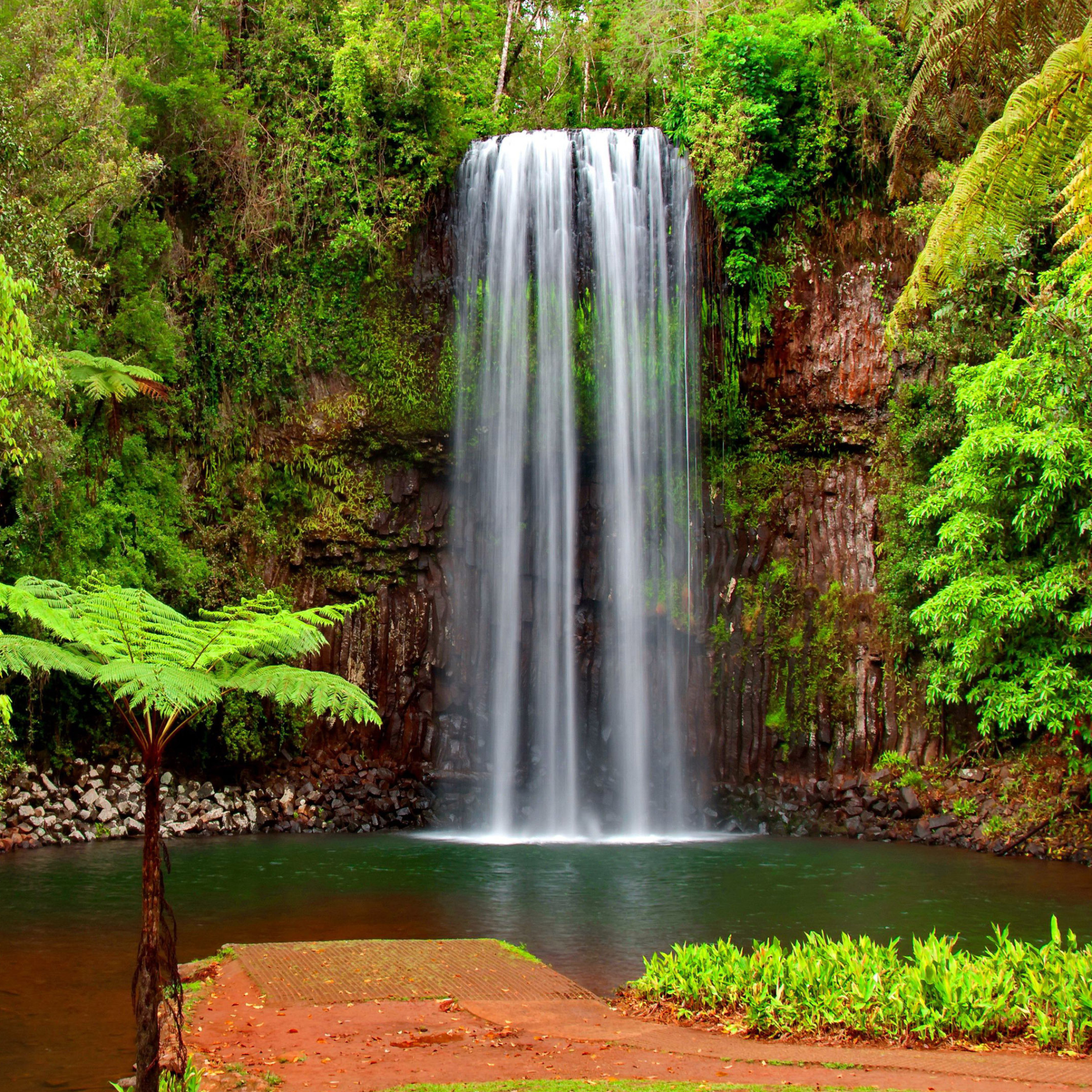 Free download wallpaper Waterfalls, Waterfall, Earth, Tropical on your PC desktop