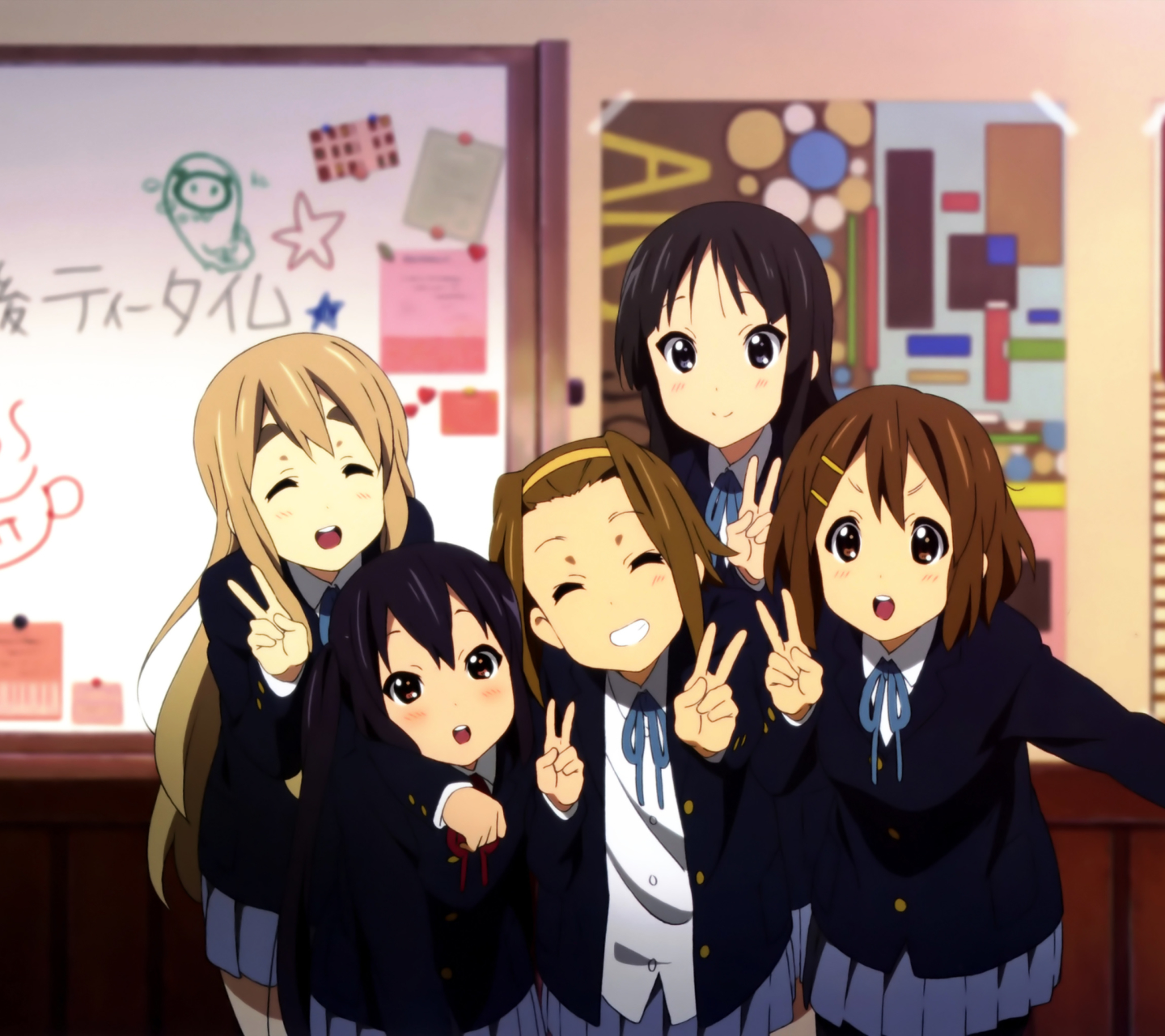 Handy-Wallpaper Animes, Mio Akiyama, K On!, Azusa Nakano, Ritsu Tainaka, Tsumugi Kotobuki, Yui Hirasawa kostenlos herunterladen.