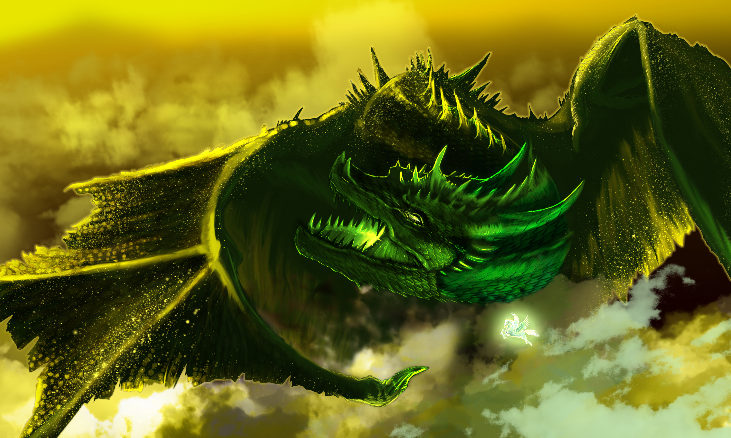 Free download wallpaper Fantasy, Dragon on your PC desktop