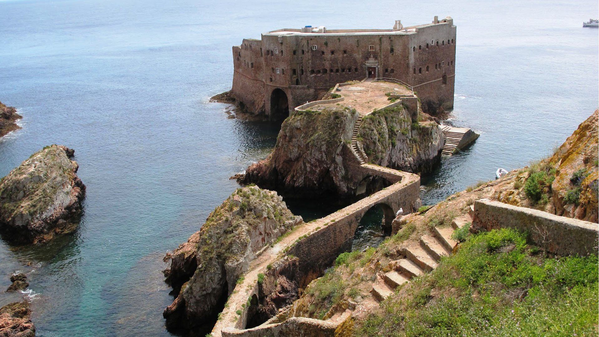 PCデスクトップにポルトガル, 海岸線, 写真撮影, アルガルヴェ, サン ジョアン バプティスタ要塞画像を無料でダウンロード