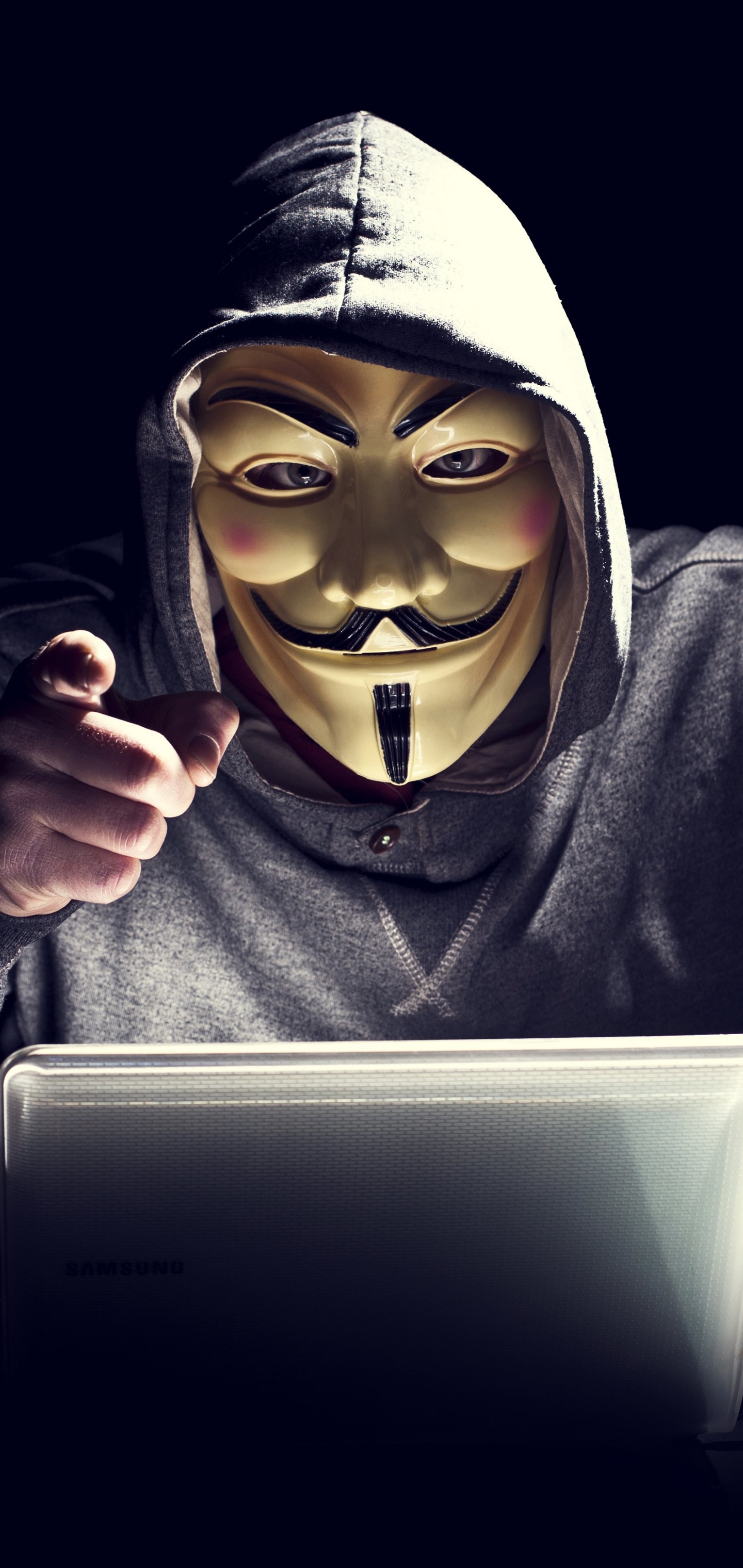 Download mobile wallpaper Technology, Anonymous for free.