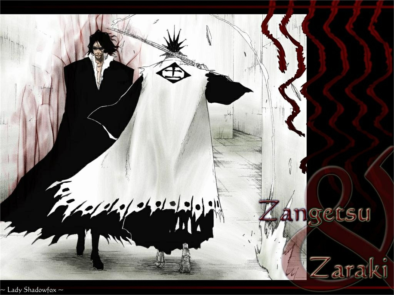 Laden Sie das Bleach, Animes, Zangetsu (Bleichmittel), Kenpachi Zaraki-Bild kostenlos auf Ihren PC-Desktop herunter
