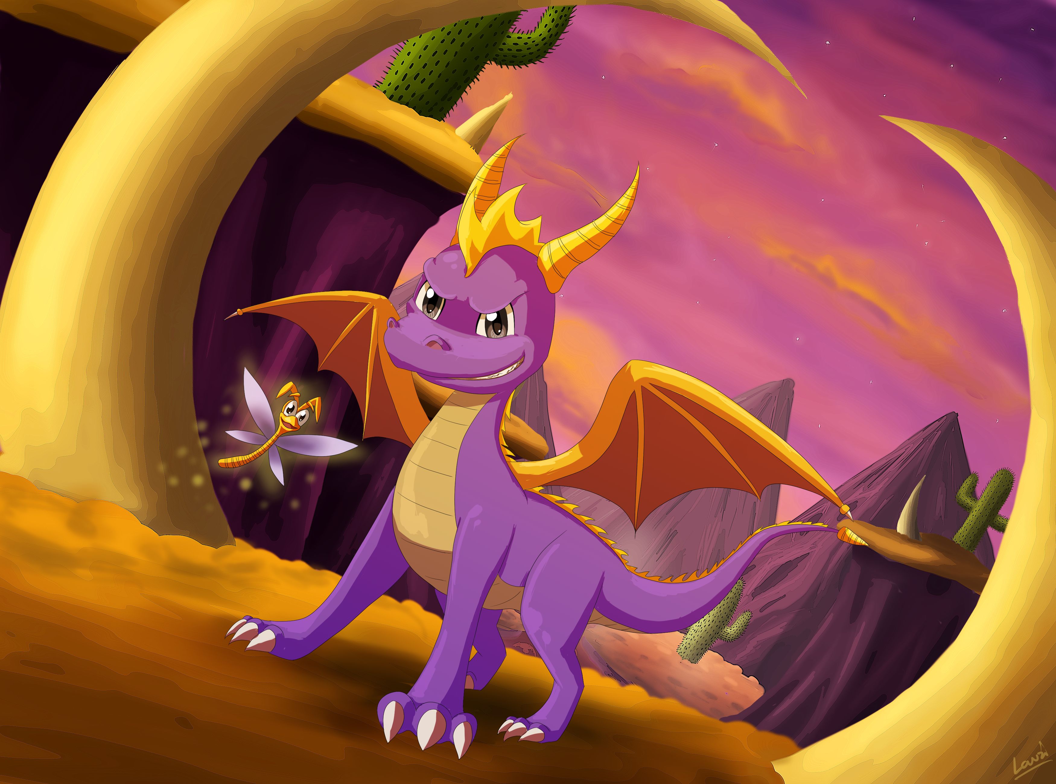 Handy-Wallpaper Computerspiele, Spyro (Charakter), Spyro The Dragon, Sparx Die Libelle kostenlos herunterladen.