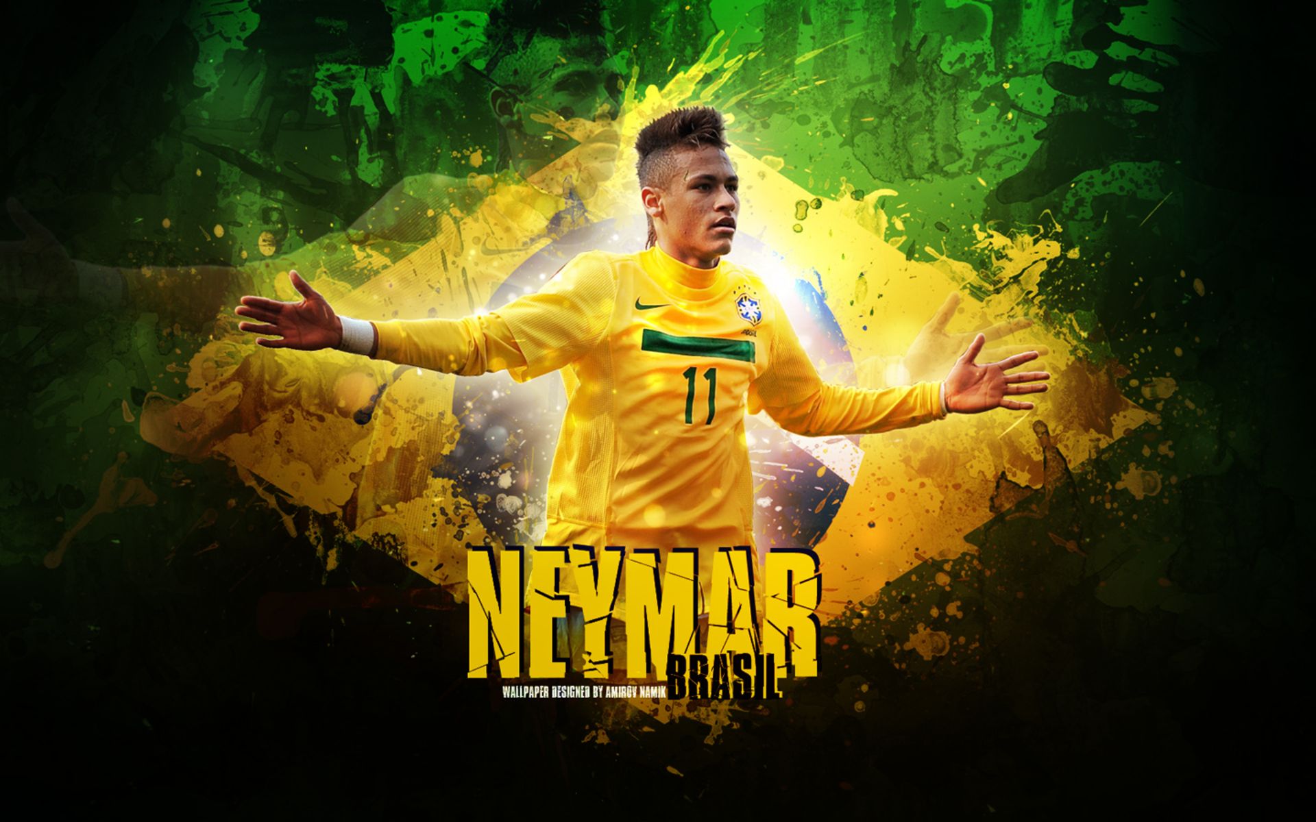 Téléchargez des papiers peints mobile Des Sports, Football, Neymar, Équipe Du Brésil De Football gratuitement.