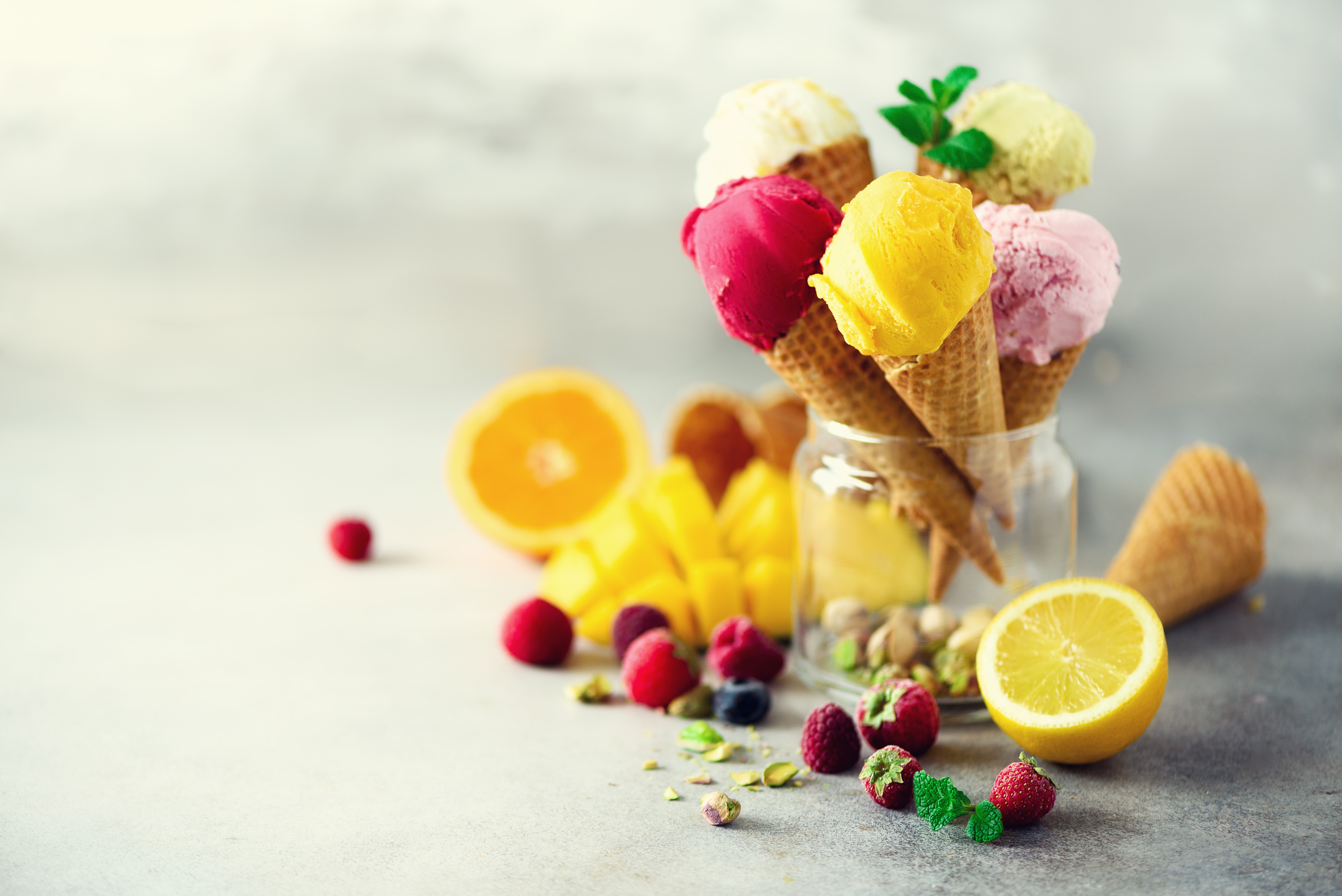 Download mobile wallpaper Food, Dessert, Ice Cream, Still Life, Waffle for free.