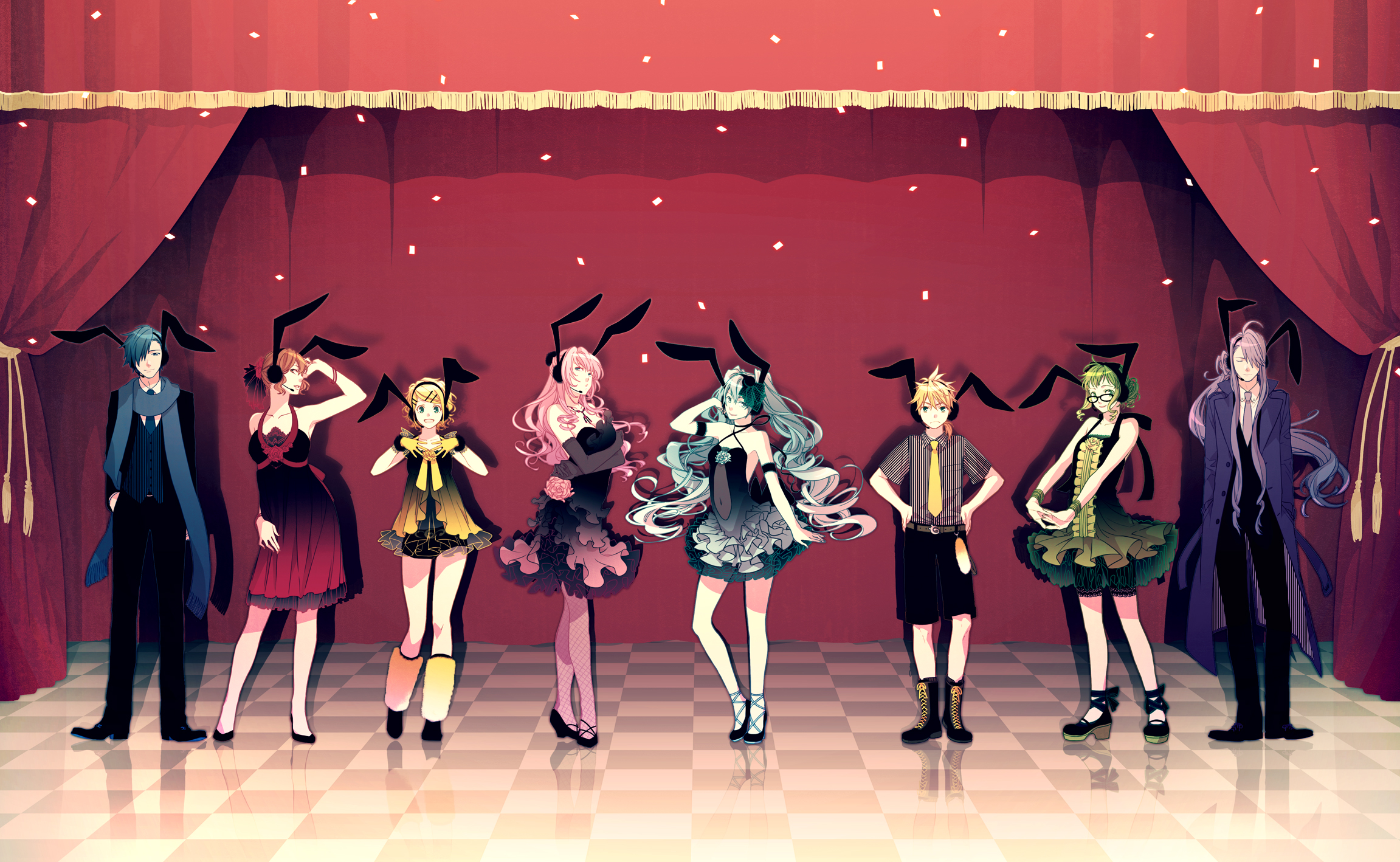 Descarga gratuita de fondo de pantalla para móvil de Vocaloid, Luka Megurine, Animado, Hatsune Miku, Rin Kagamine, Gumi (Vocaloid), Kaito (Vocaloid), Len Kagamine, Meiko (Vocaloid), Kamui Gakupo.