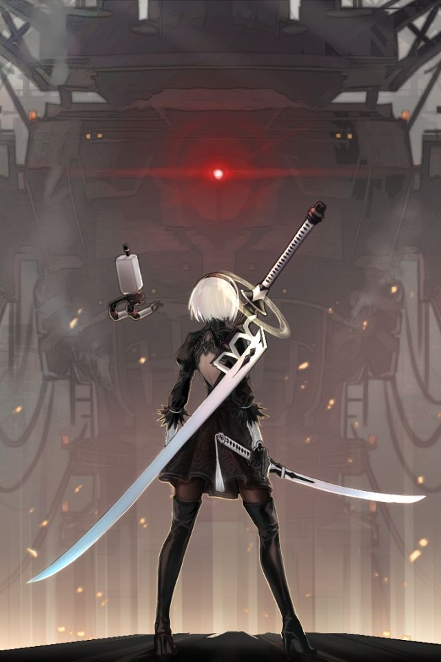 Handy-Wallpaper Computerspiele, Yorha Nr 2 Typ B, Nier: Automata kostenlos herunterladen.