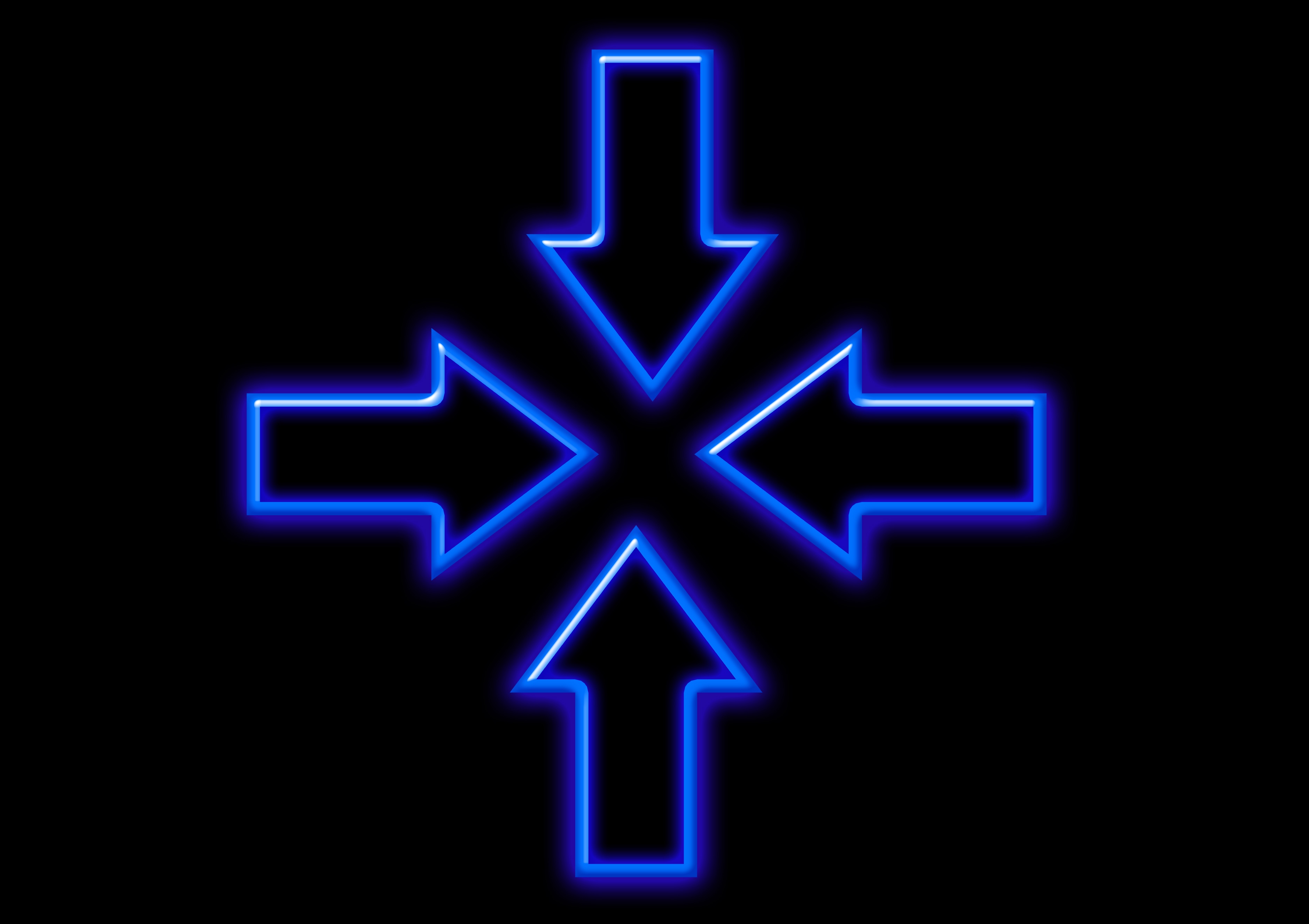 Free download wallpaper Arrows, Backlight, Illumination, Dark, Neon on your PC desktop