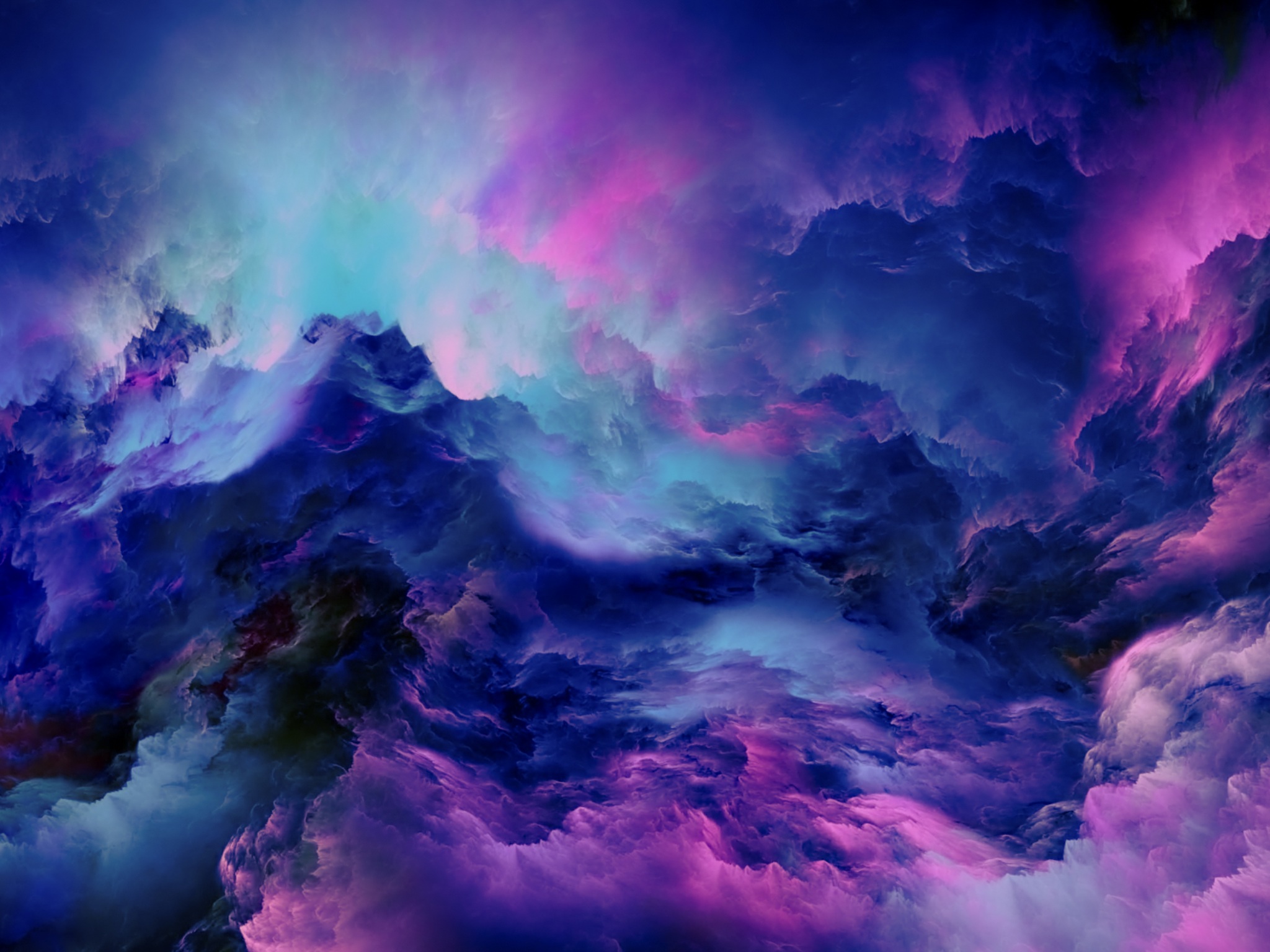Free download wallpaper Pink, Purple, Artistic, Cloud on your PC desktop