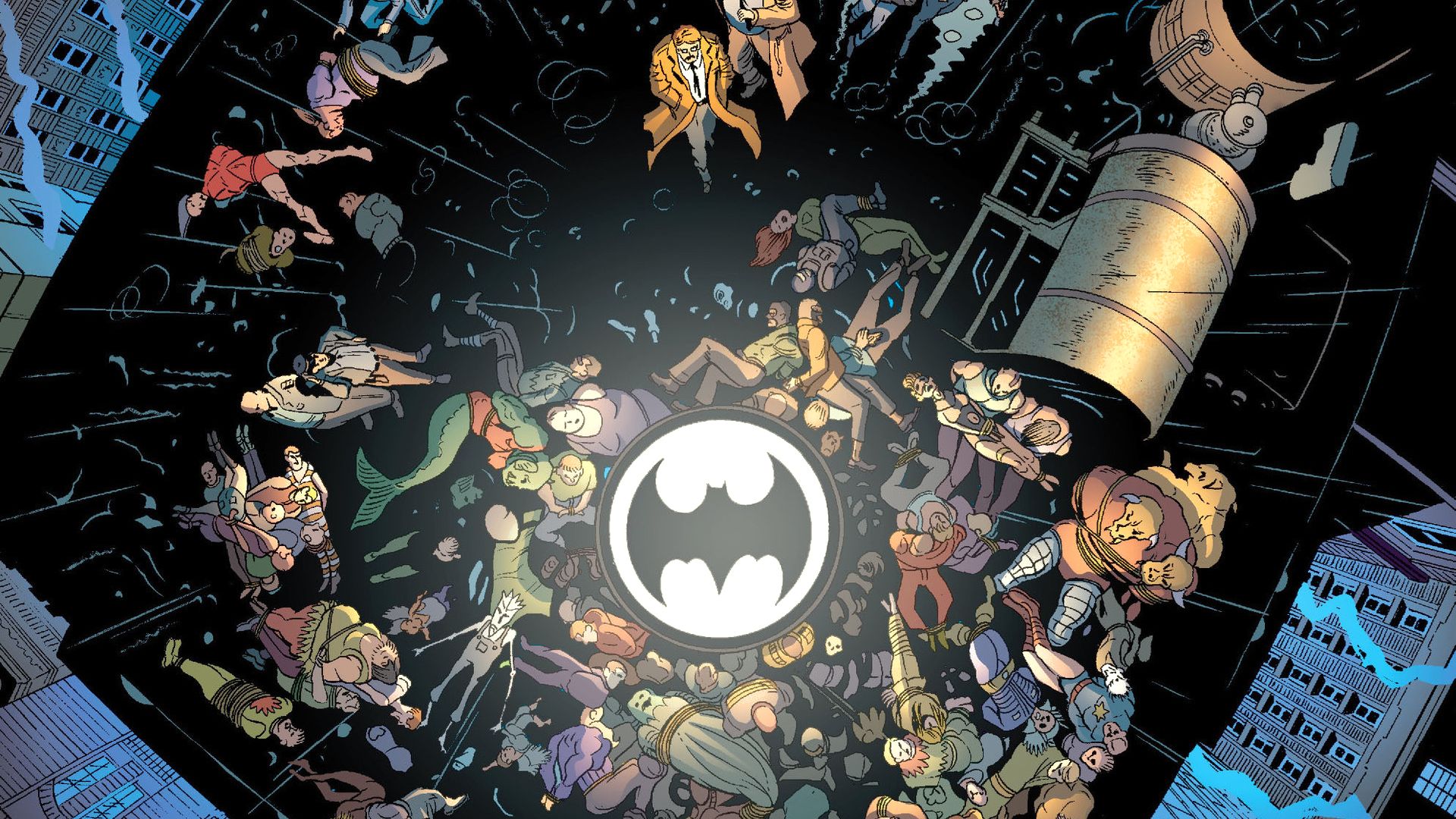 Скачать обои бесплатно Комиксы, Бэтмен, Бэтмен И Робин картинка на рабочий стол ПК