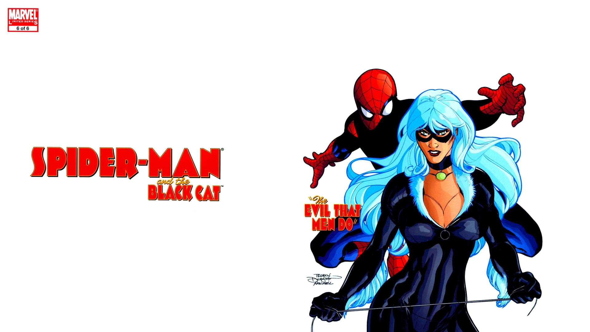 Laden Sie das Comics, Schwarze Katze (Marvel Comics), Spider Man-Bild kostenlos auf Ihren PC-Desktop herunter