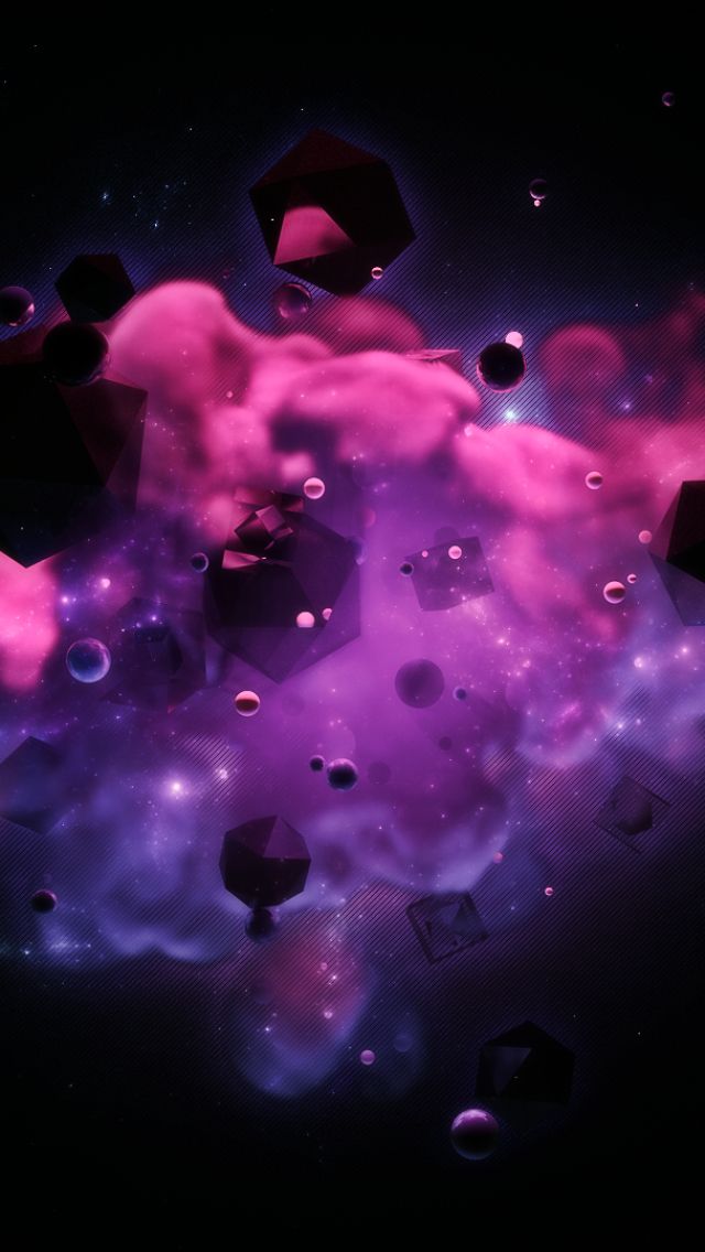 Download mobile wallpaper Abstract, Dark, 3D, Purple, Cgi for free.