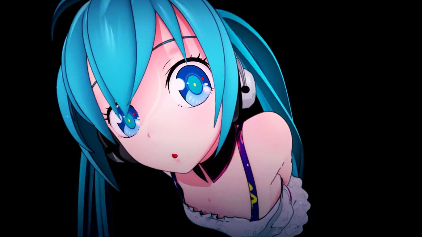 Baixar papel de parede para celular de Anime, Vocaloid, Olhos Azuis, Cabelo Azul, Enfrentar, Hatsune Miku gratuito.