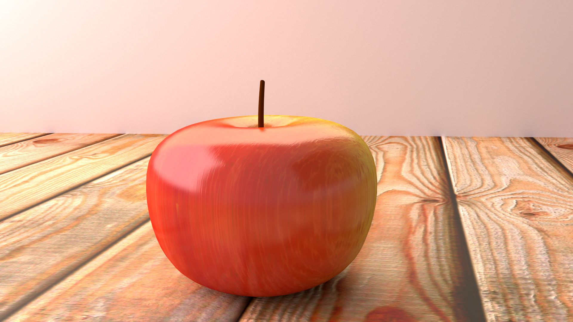 Free download wallpaper Wood, Surface, Fruit, Wooden, Apple, 3D on your PC desktop