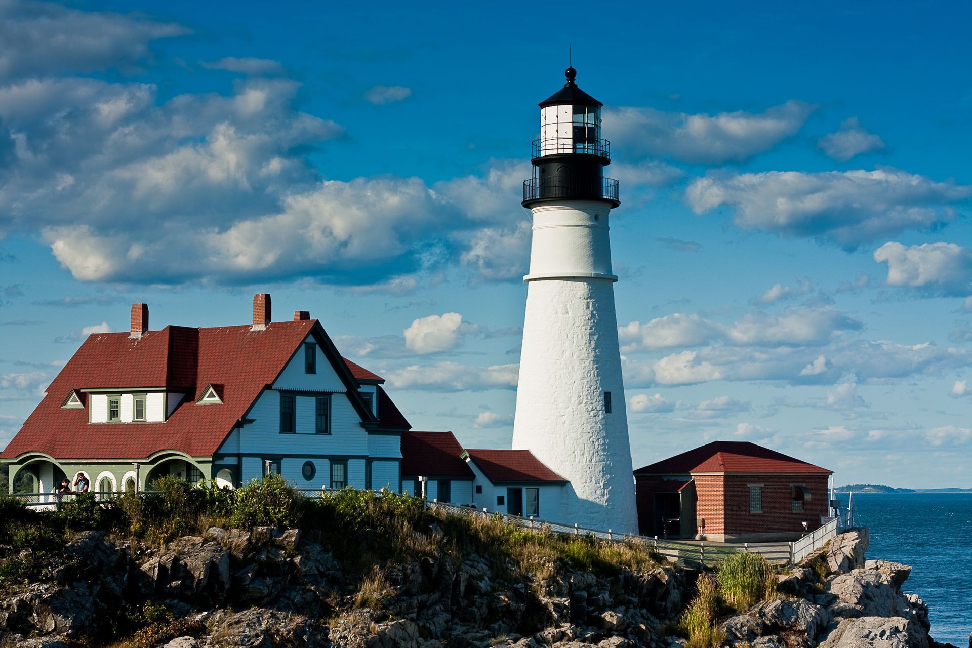 Laden Sie das Leuchtturm, Maine, Menschengemacht-Bild kostenlos auf Ihren PC-Desktop herunter