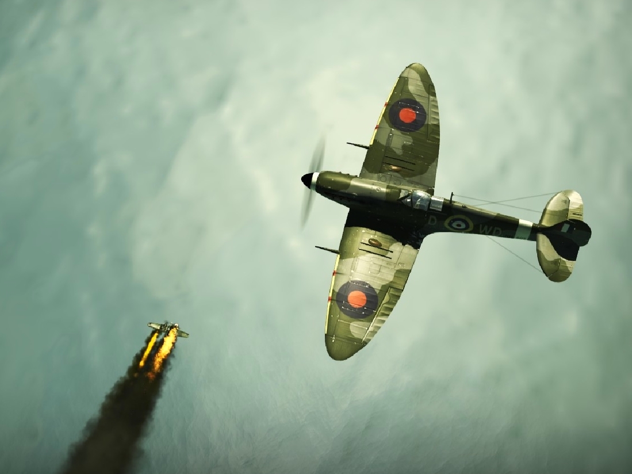 Handy-Wallpaper Militär, Supermarine Spitfire kostenlos herunterladen.
