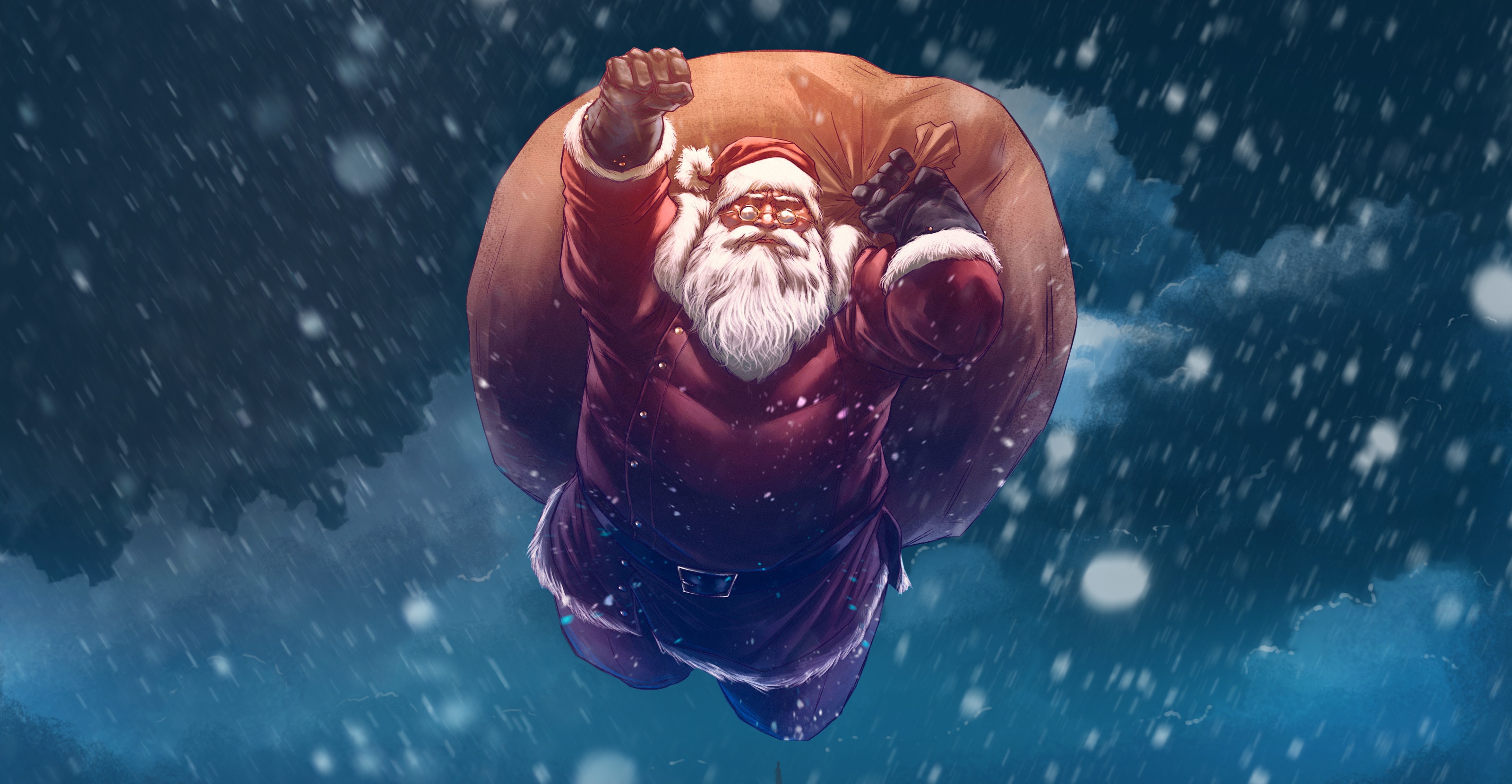 Free download wallpaper Santa, Christmas, Holiday on your PC desktop