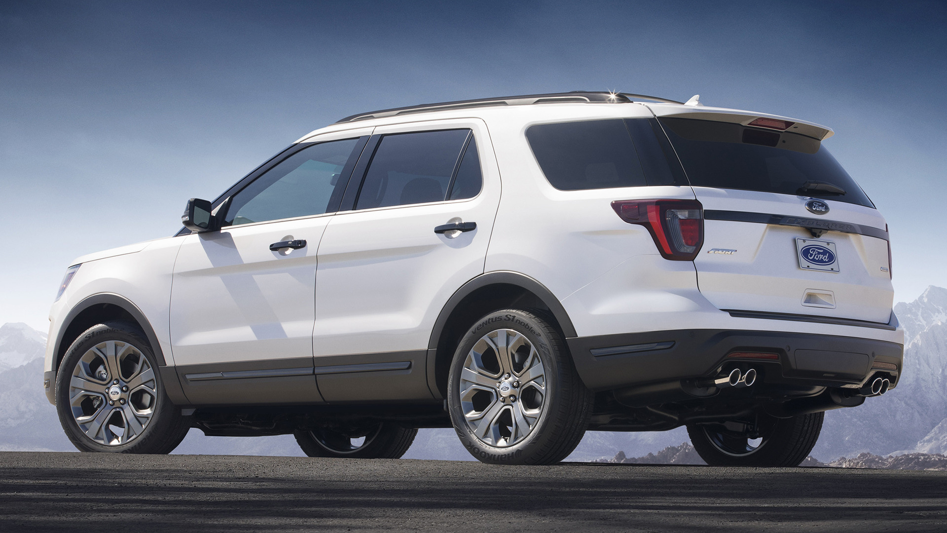 vehicles, ford explorer sport, car, crossover car, suv, white car, ford