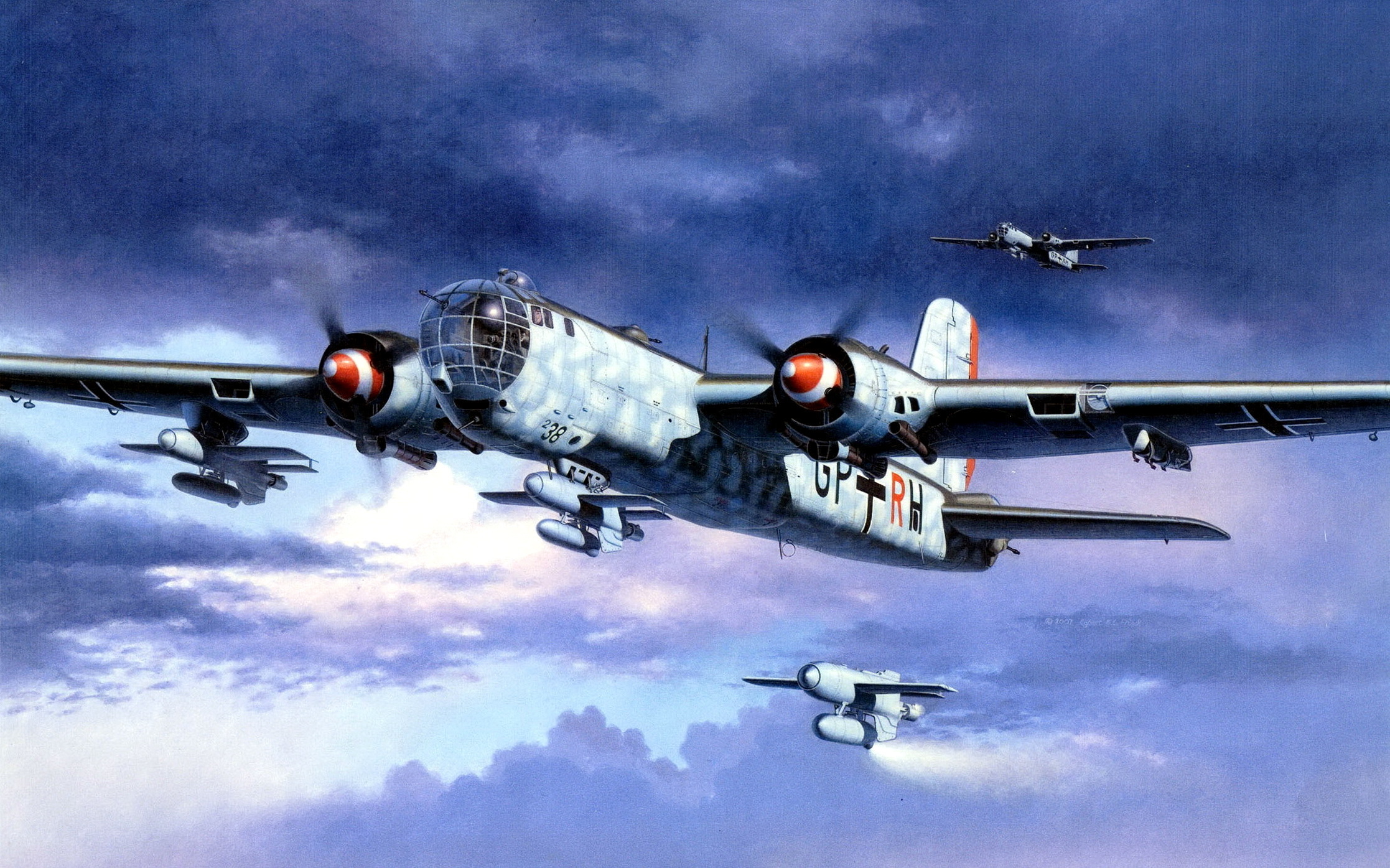Téléchargez gratuitement l'image Militaire, Heinkel He 177, Bombardiers sur le bureau de votre PC
