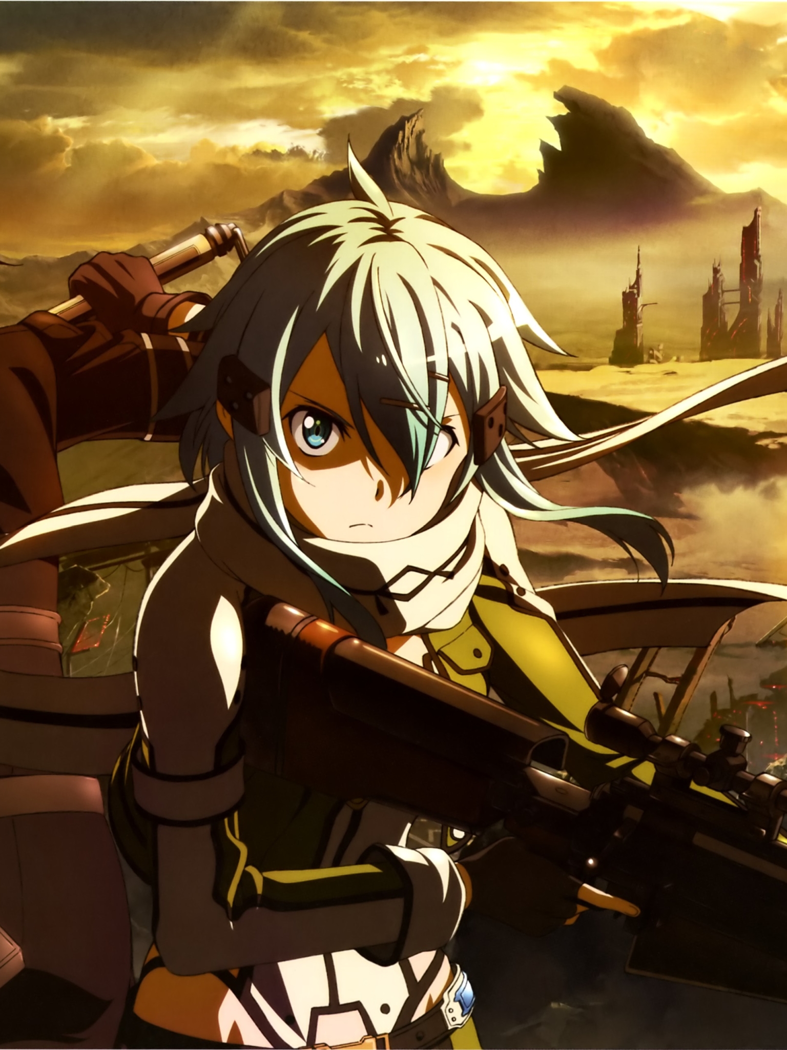 Download mobile wallpaper Anime, Sword Art Online, Sword Art Online Ii, Sinon (Sword Art Online) for free.